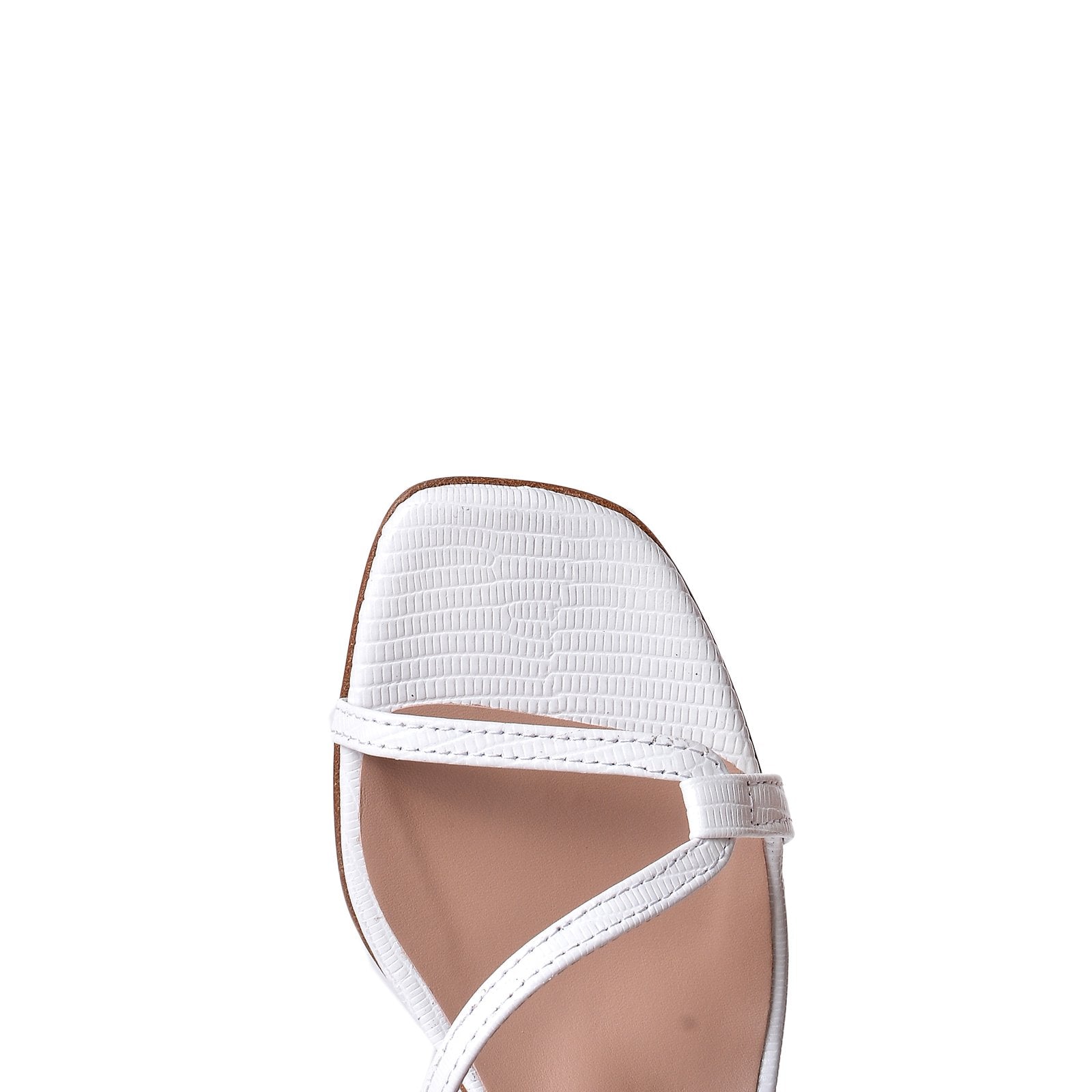 Perla White Tejus Leather Sandals 790-010-1 - 8