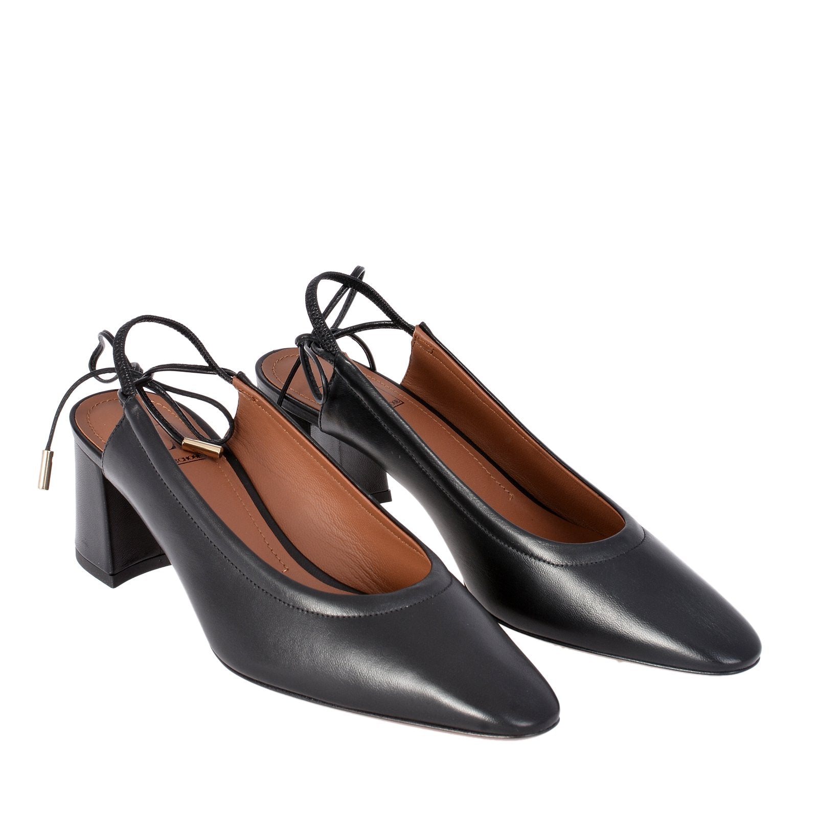 Slingback Shoes In Lux Black Nappa Heels LDL037.60CP26151001 - 3