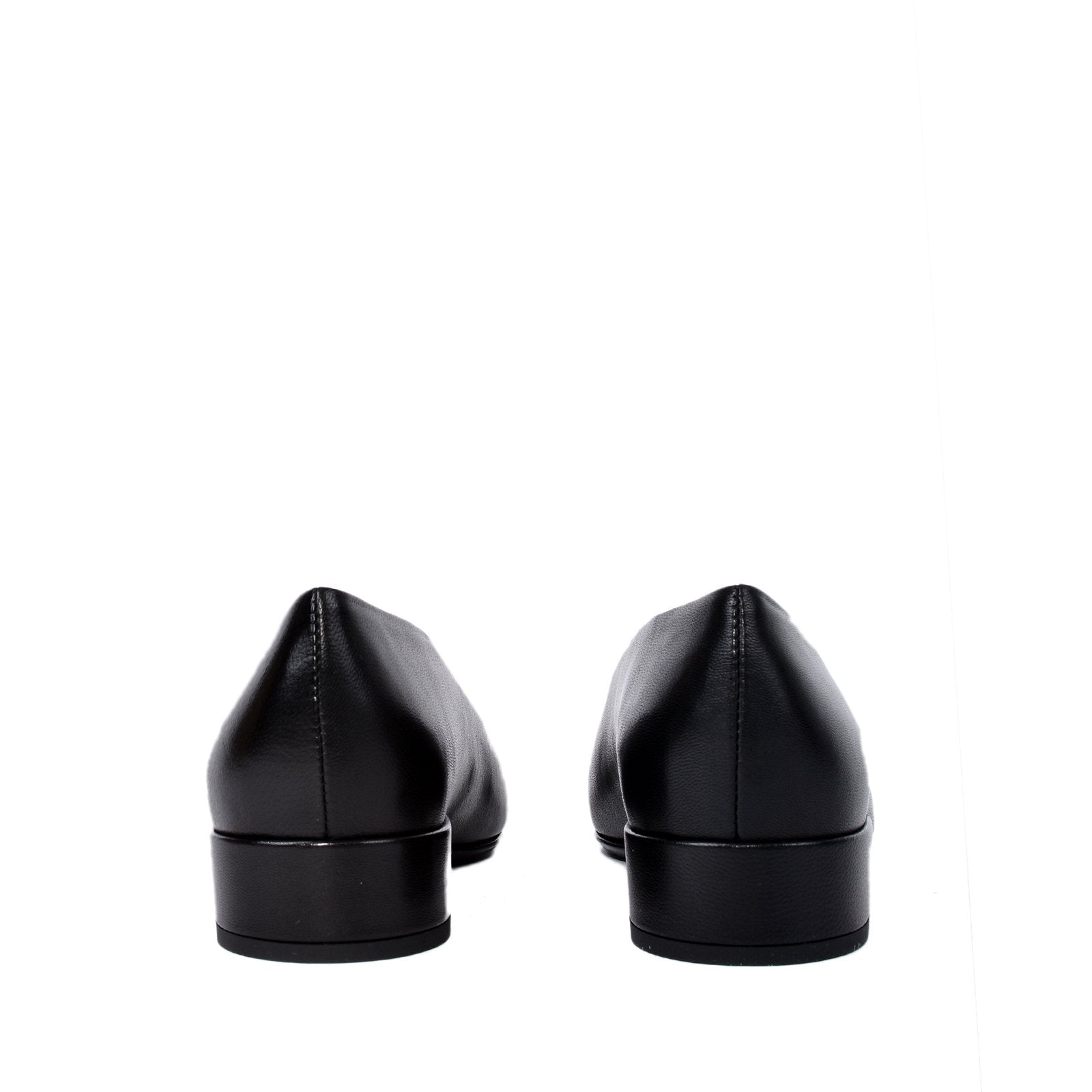 Bit Leather Black Flats F-5533-NERO - 5