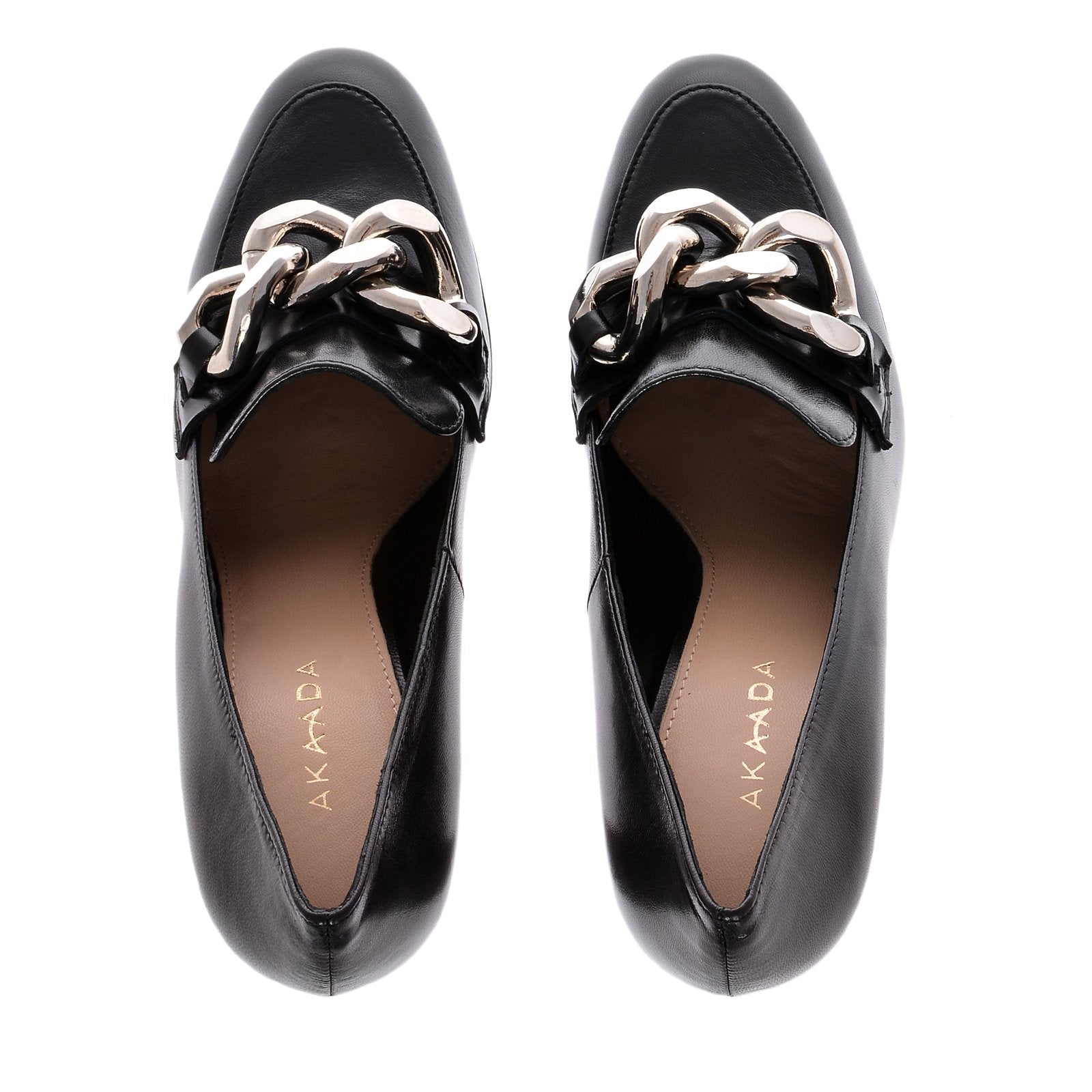 Mai Black Leather Shoes Heels 1240_NERO - 4