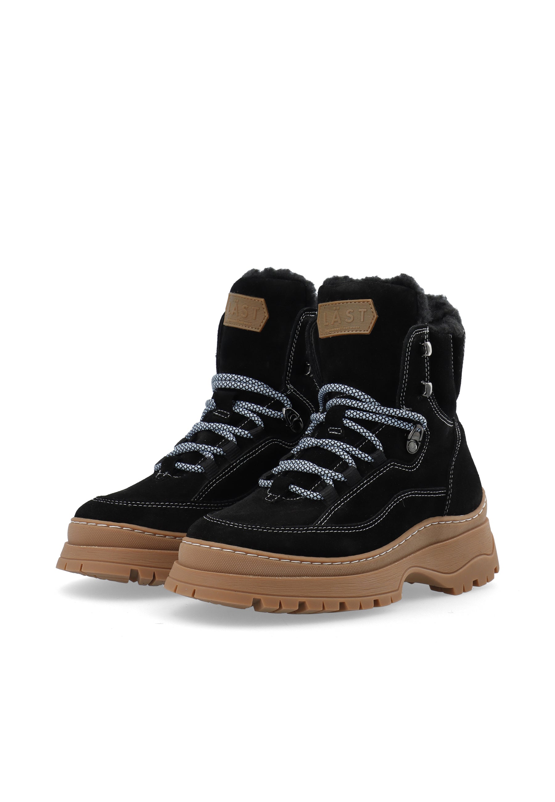 LÄST Downhill Lace-Up Boot Ankle Boots Black