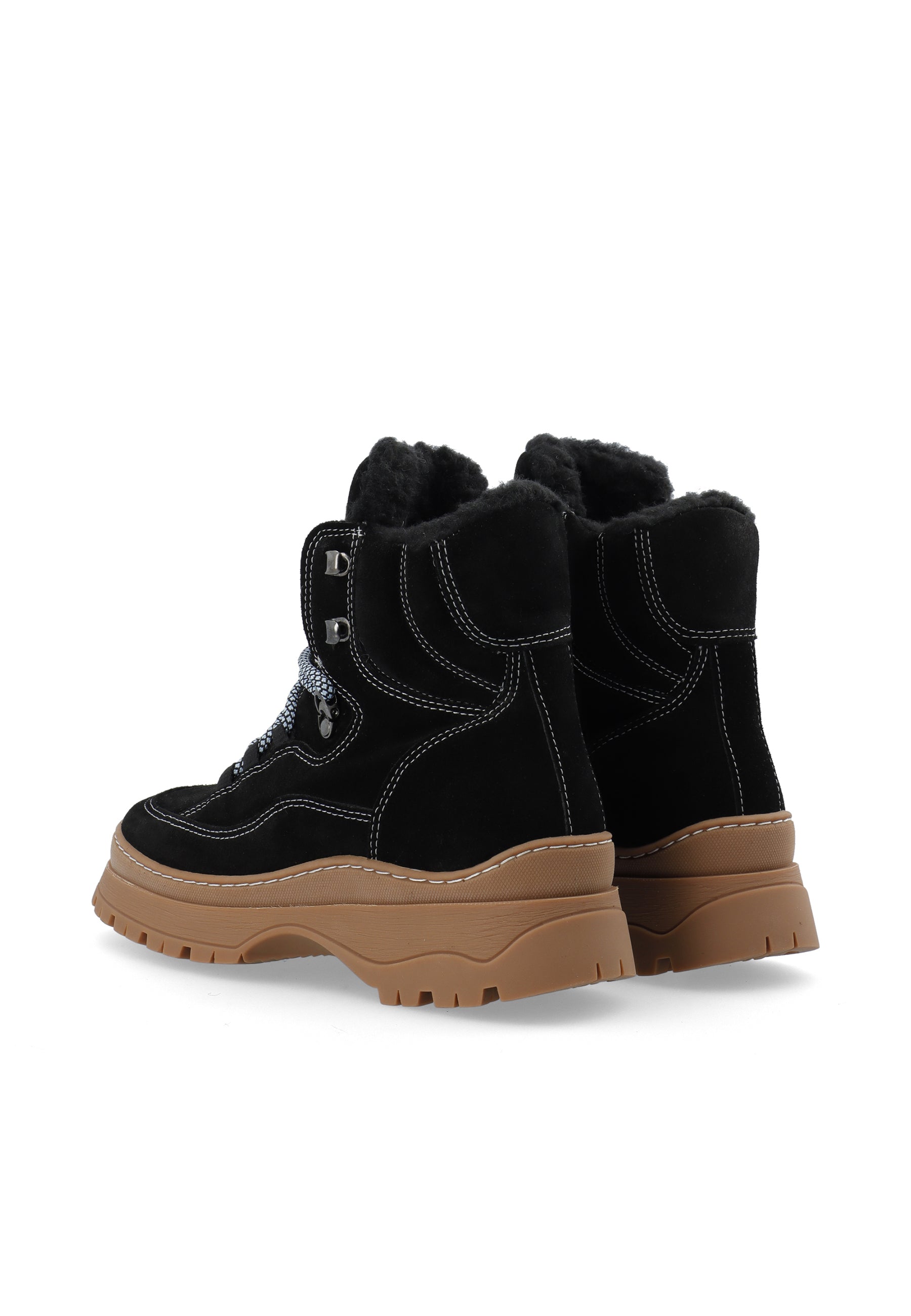 LÄST Downhill Lace-Up Boot Ankle Boots Black