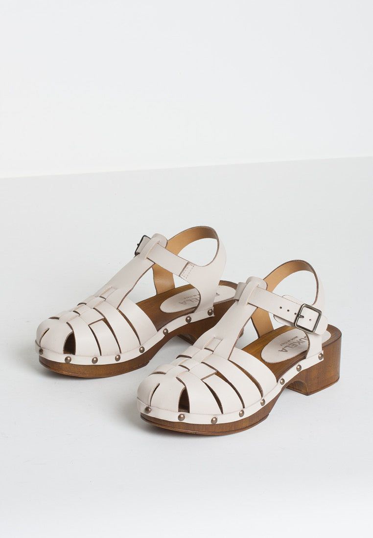 Emmi Milk Leather Clogs EMMI-MILK - 4