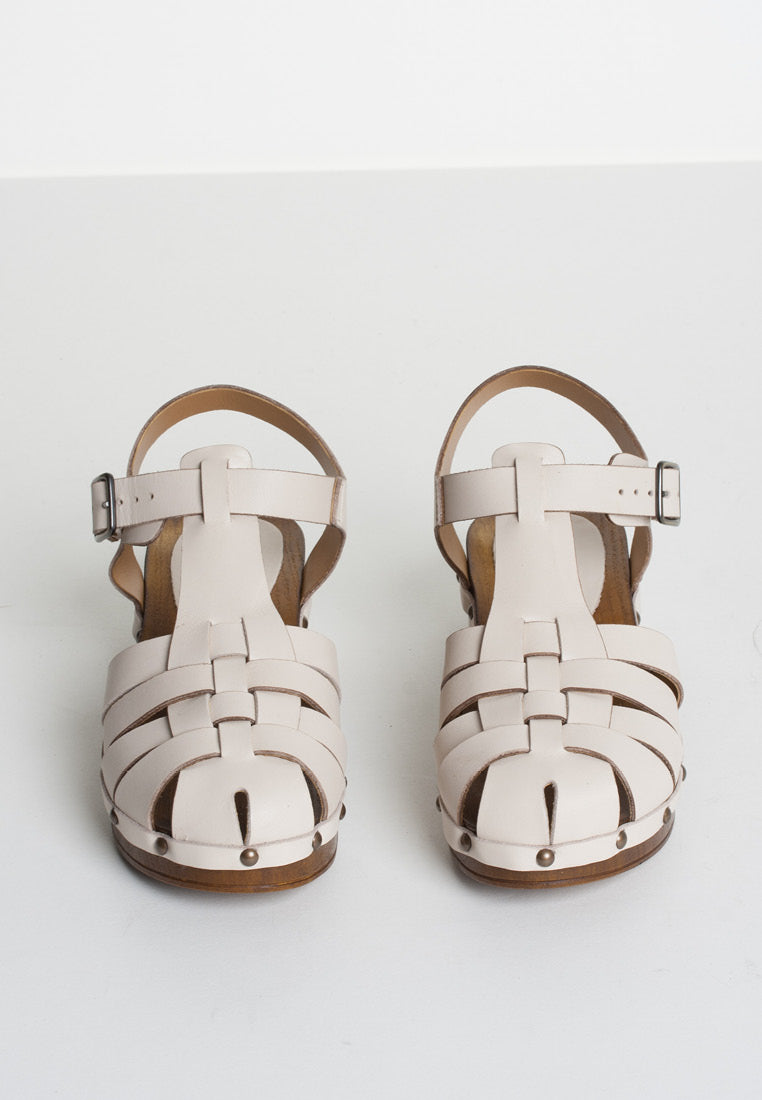 Emmi Milk Leather Clogs EMMI-MILK - 6