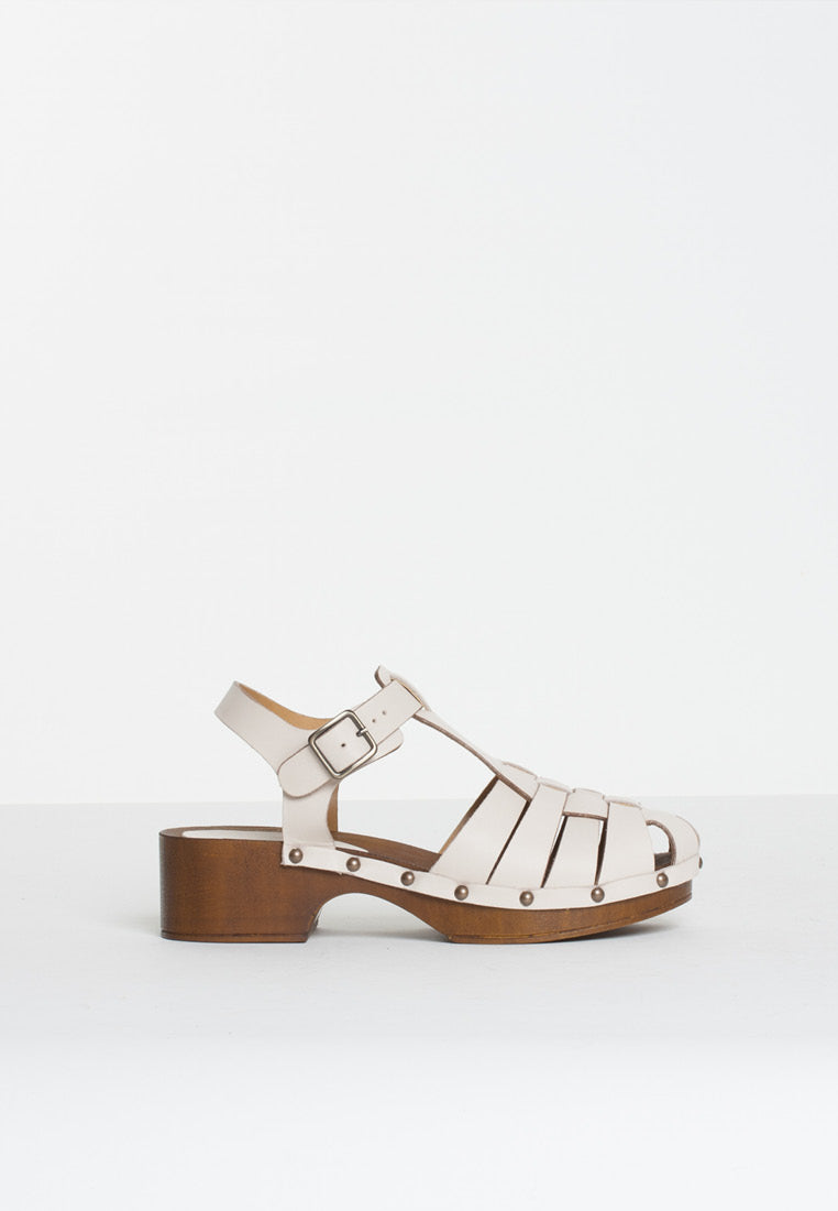 Emmi Milk Leather Clogs EMMI-MILK - 9