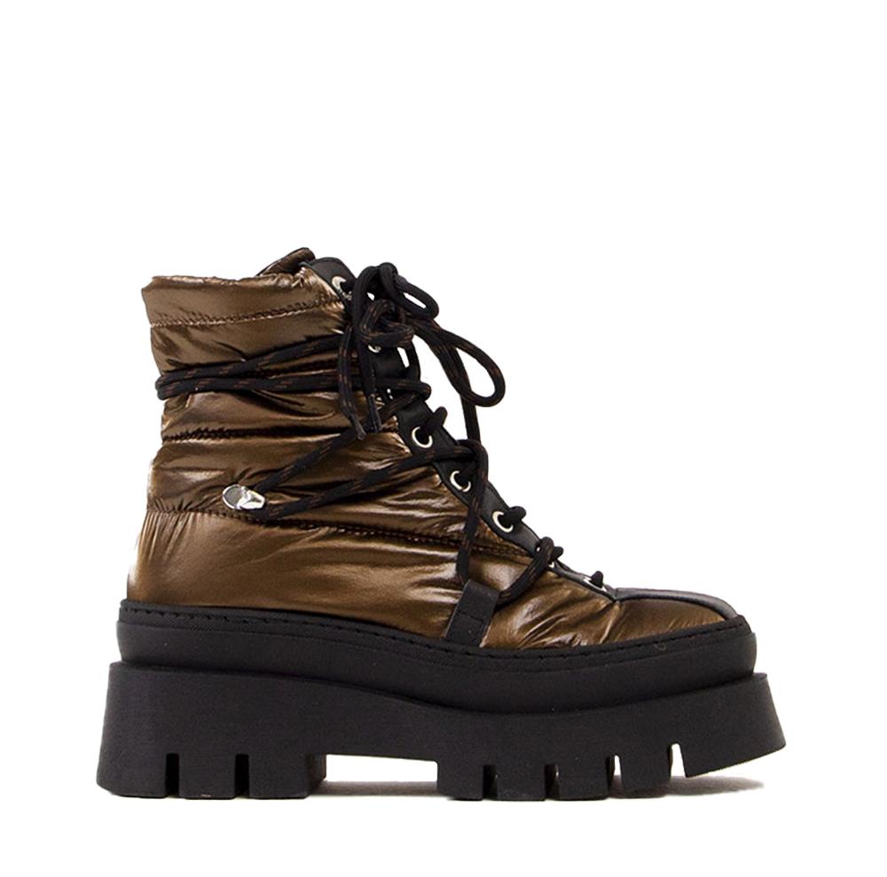Evi-Ann Double Laces Brown Chunky Boots 47380-AM-28 - 01
