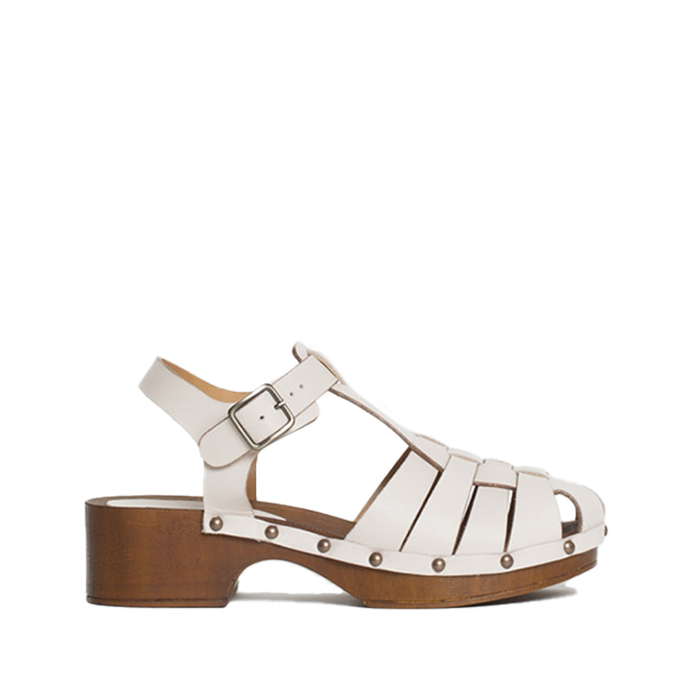 Emmi Milk Leather Clogs EMMI-MILK - 1