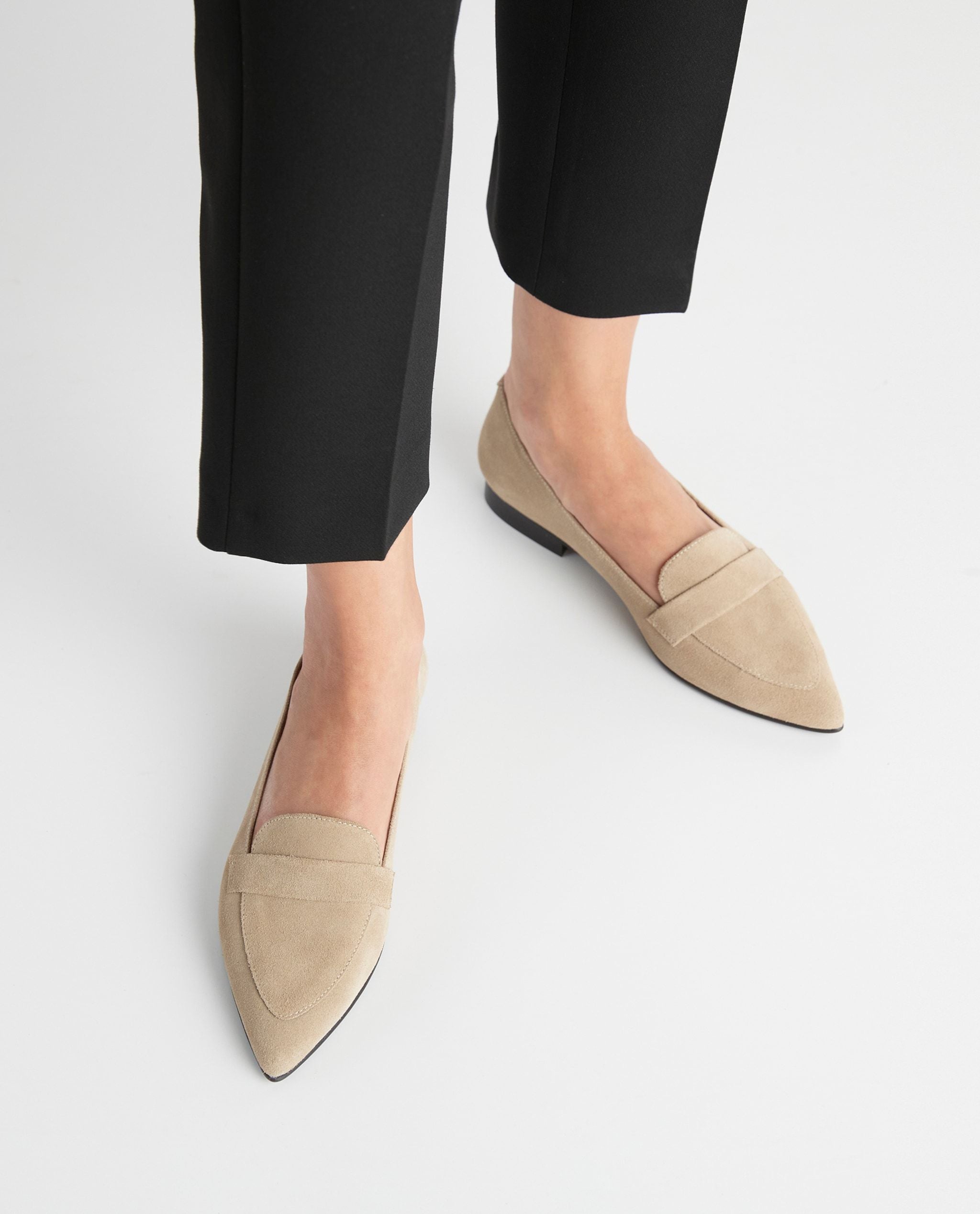 Alexandra Suede Sand Flats - 3