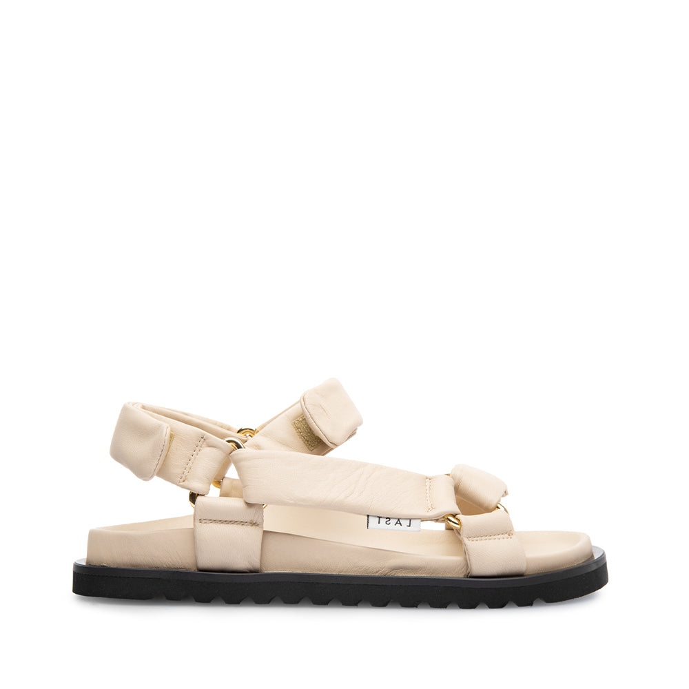 Flora Beige Leather Sandals LAST1540 - 1