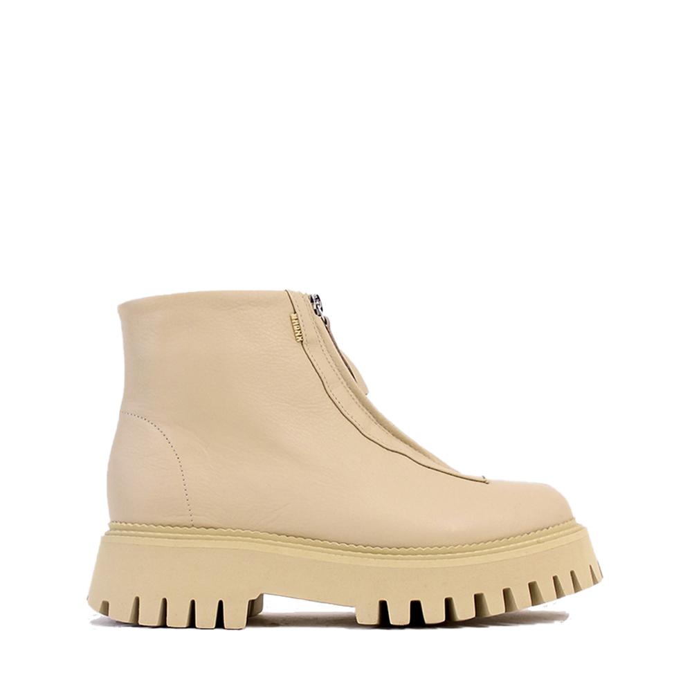 Groovy Front Zip Camel Boots 47369-A25 - 01