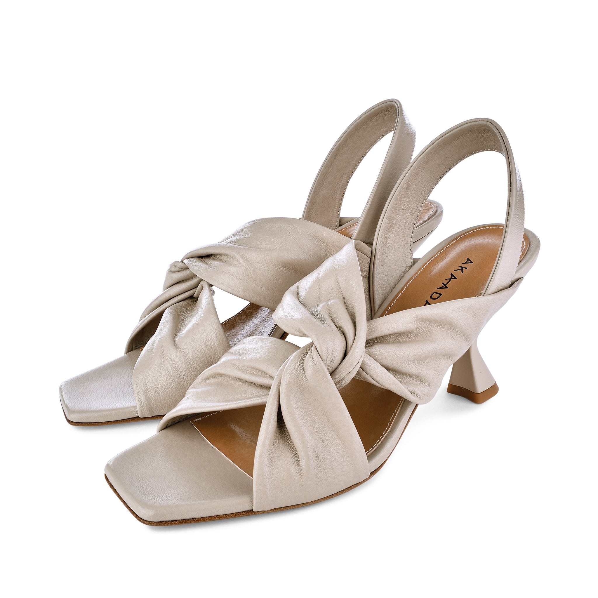 Asami Nude Beige Soft Nappa Sandals 9107-02 - 8