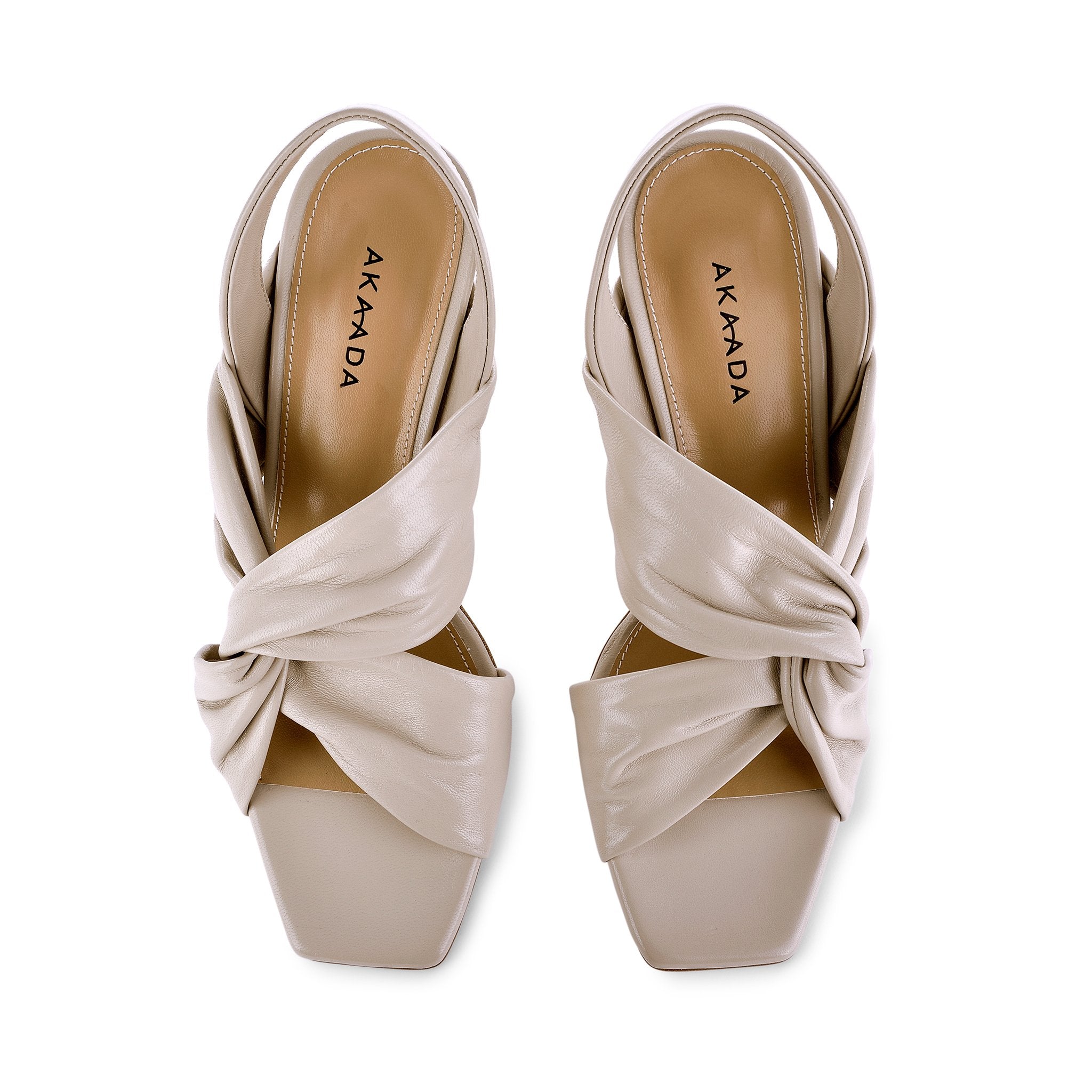 Asami Nude Beige Soft Nappa Sandals 9107-02 - 6