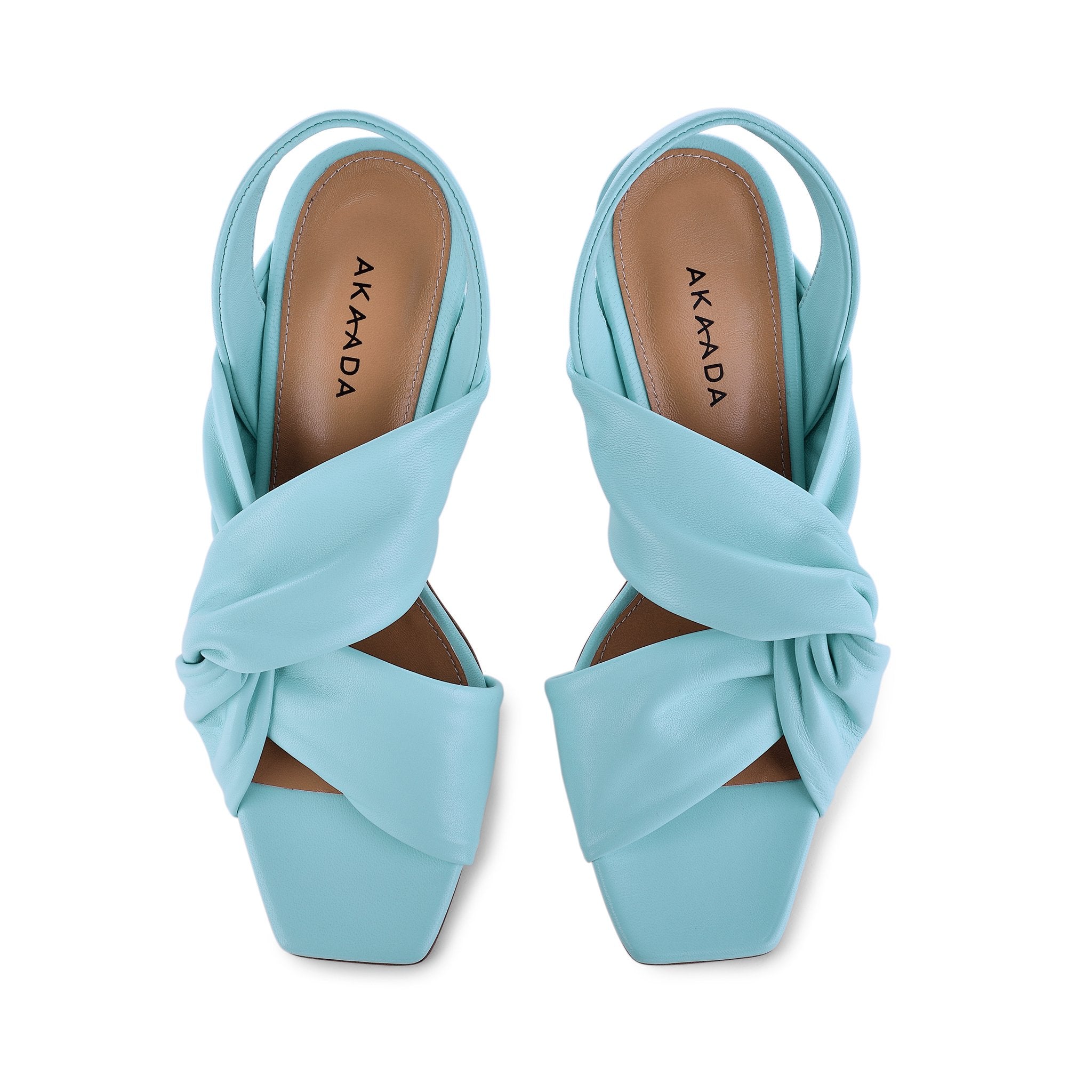 Asami Sky Blue Soft Nappa Sandals 9107-03 - 5