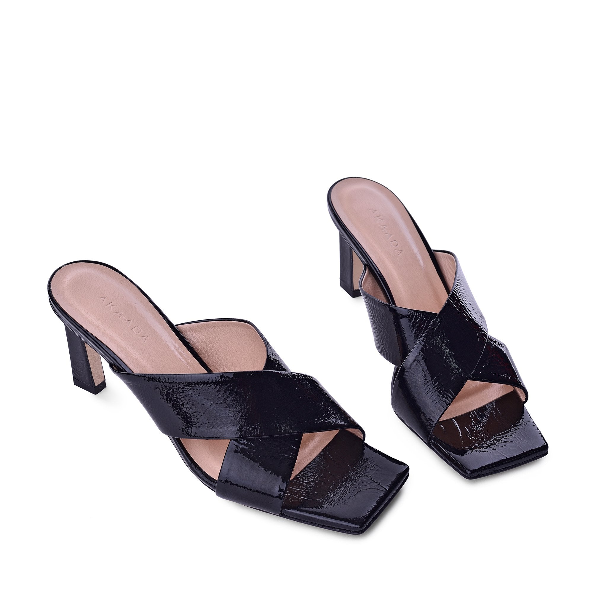 Kaori Black Soft Naplak Mules 20035-01-08 - 3