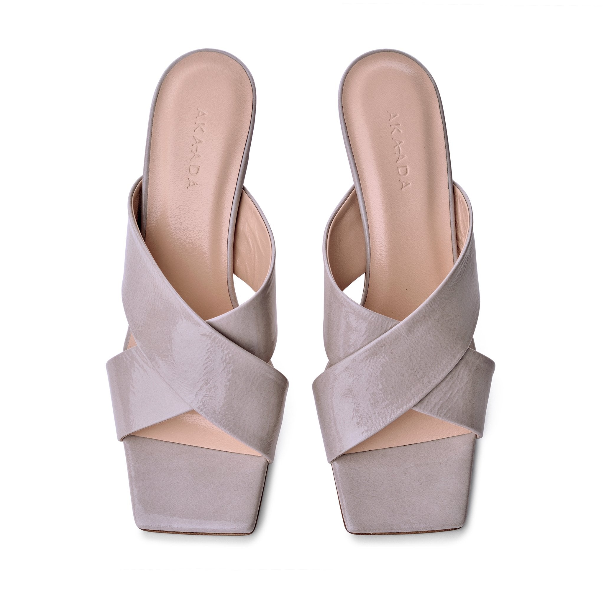 Kaori Light Grey Soft Naplak Mules 20035-01-07 - 6