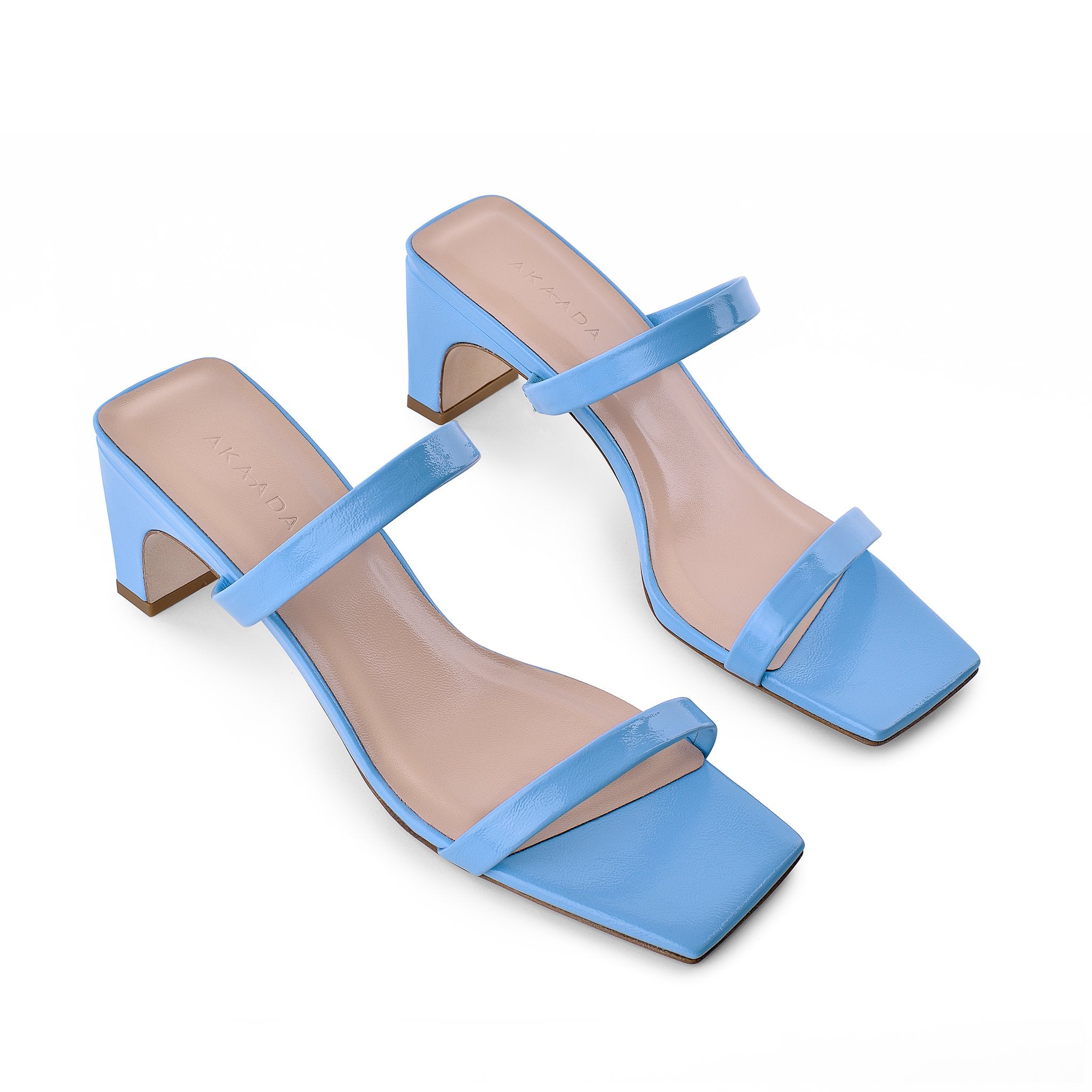 Yuki Light Blue Leather Sandals 20033-01-17 - 3