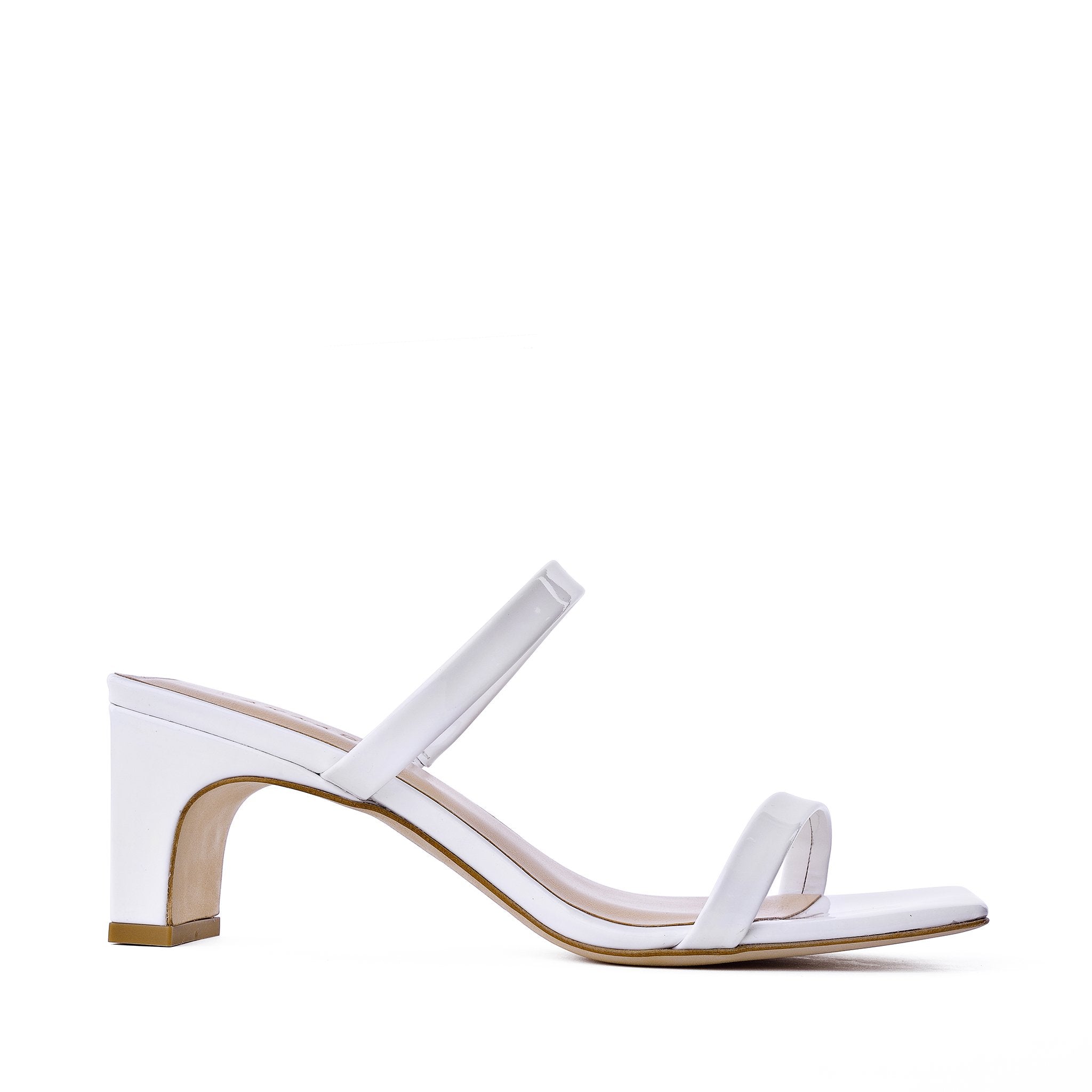 Yuki White Patent Leather Sandals 20033-01-01 - 1