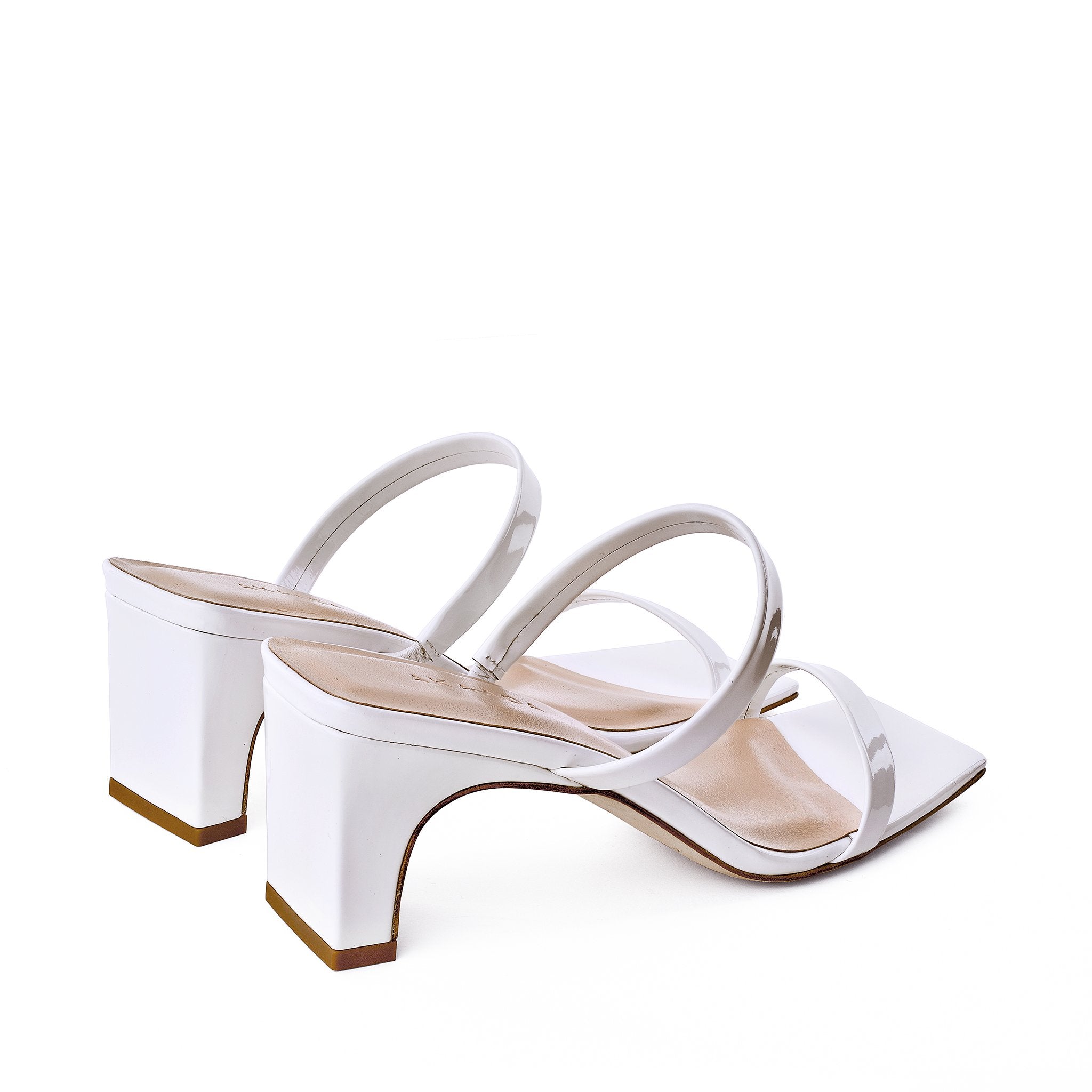 Yuki White Patent Leather Sandals 20033-01-01 - 5