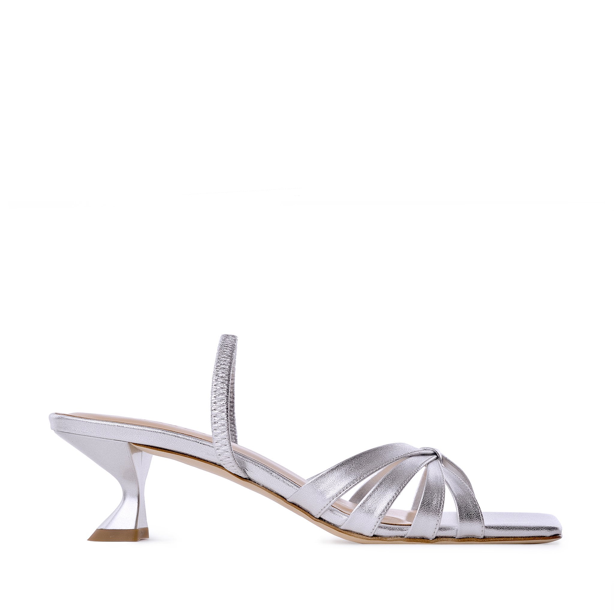 Amaya Silver Metallic Leather Sandals 20029-02-06 - 1