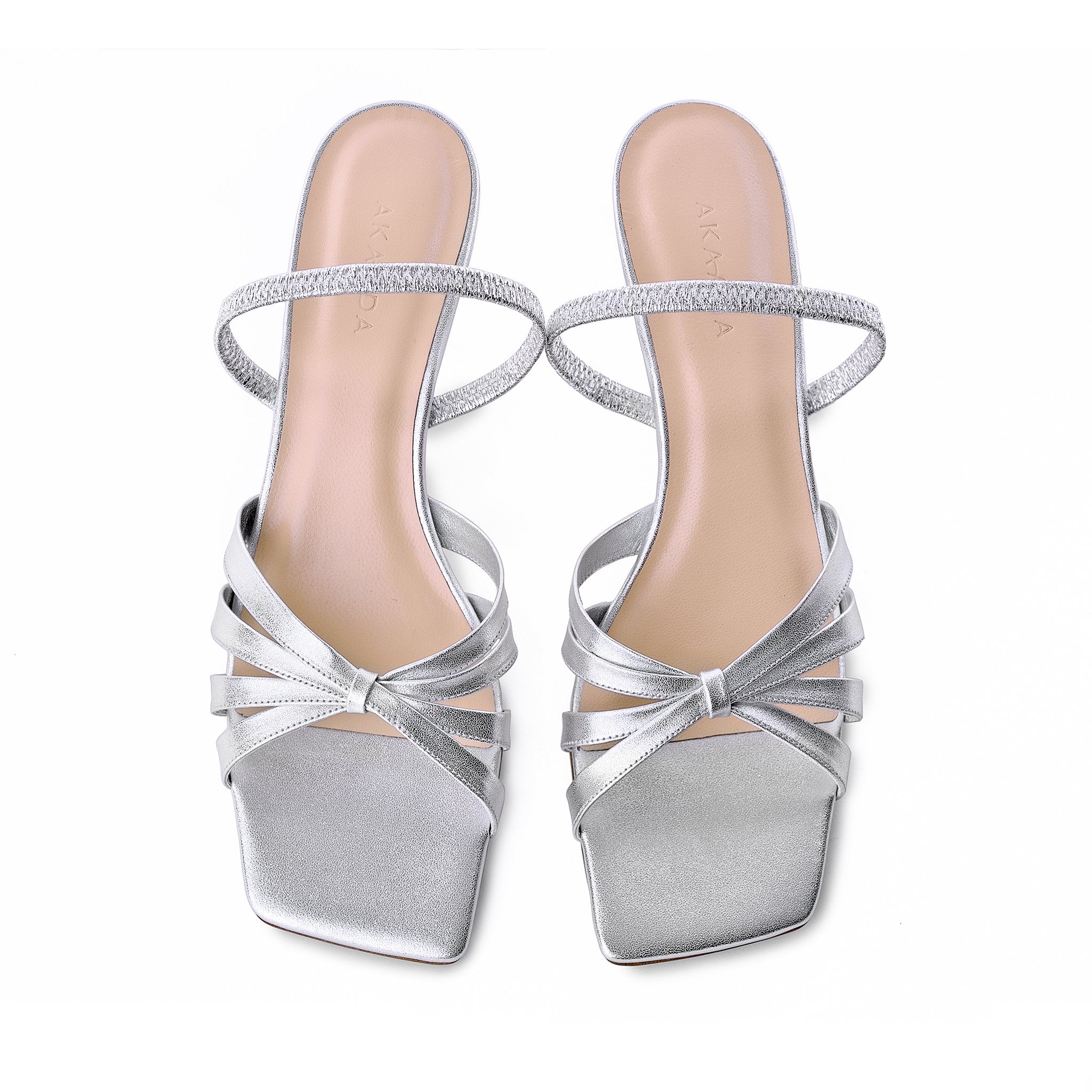 Amaya Silver Metallic Leather Sandals 20029-02-06 - 4