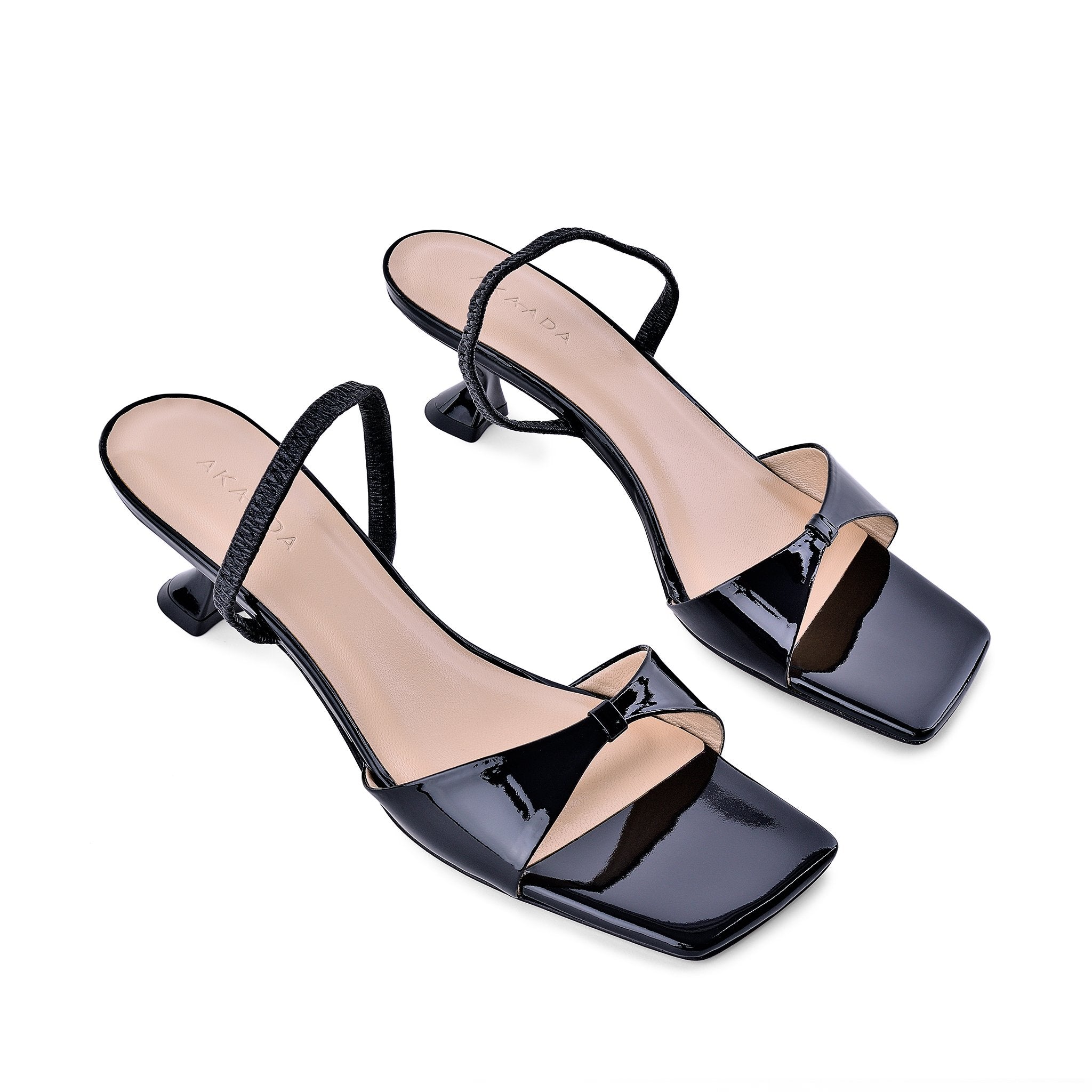 Sayuri Black Patent Leather Sandals 20029-01-01 - 3