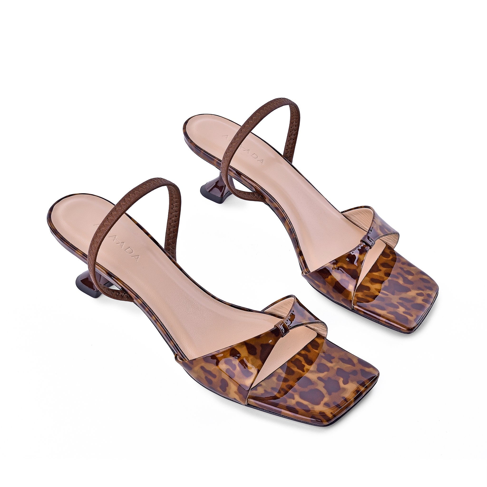 Sayuri Leopard Print Leather Sandals 20029-01-09 - 3