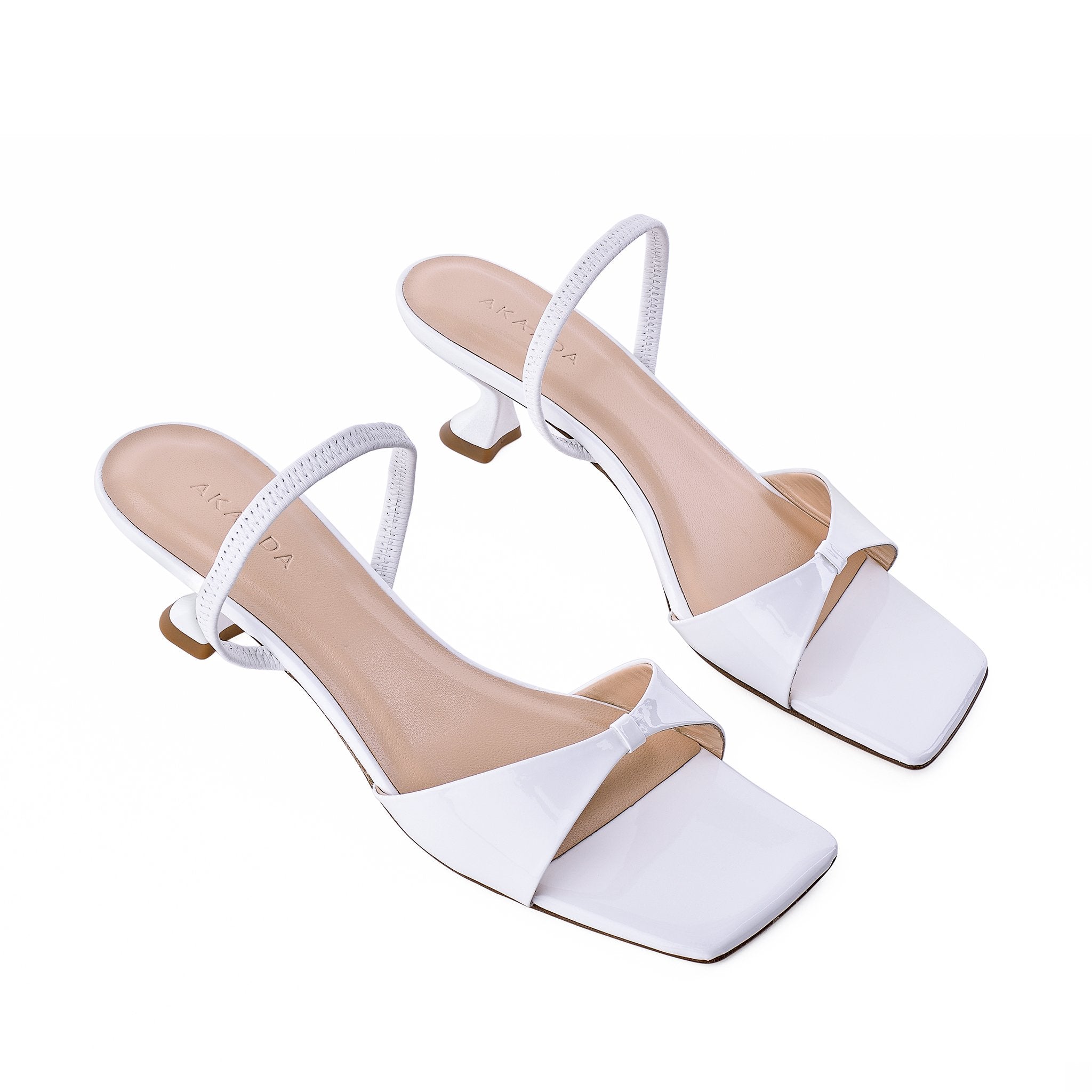 Sayuri White Patent Leather Sandals 20029-01-03 - 3