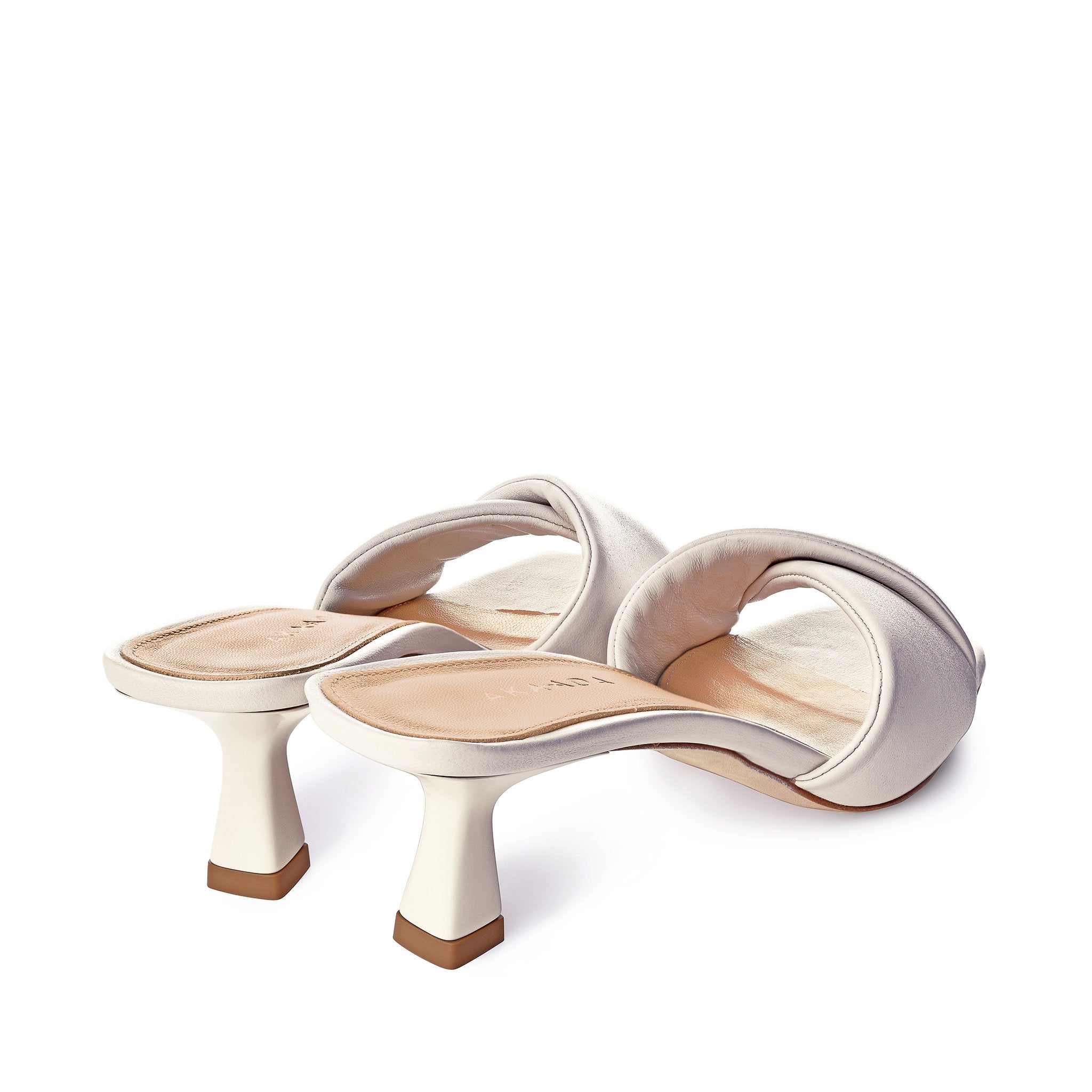 Haya Off White Soft Leather Sandals 1413-01 - 7