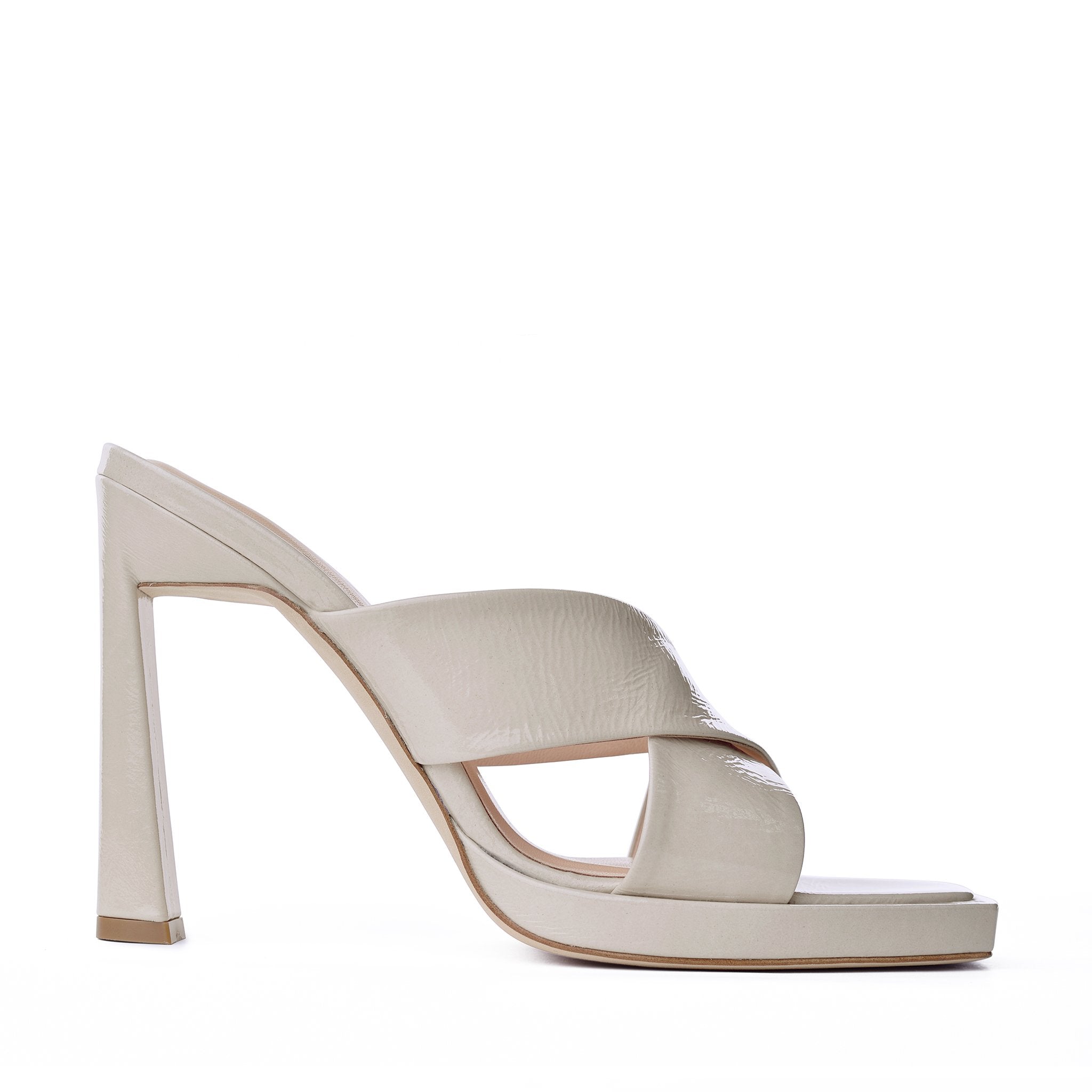 Kaori Plateau Cream Naplak Mules 20079-01-01 - 1