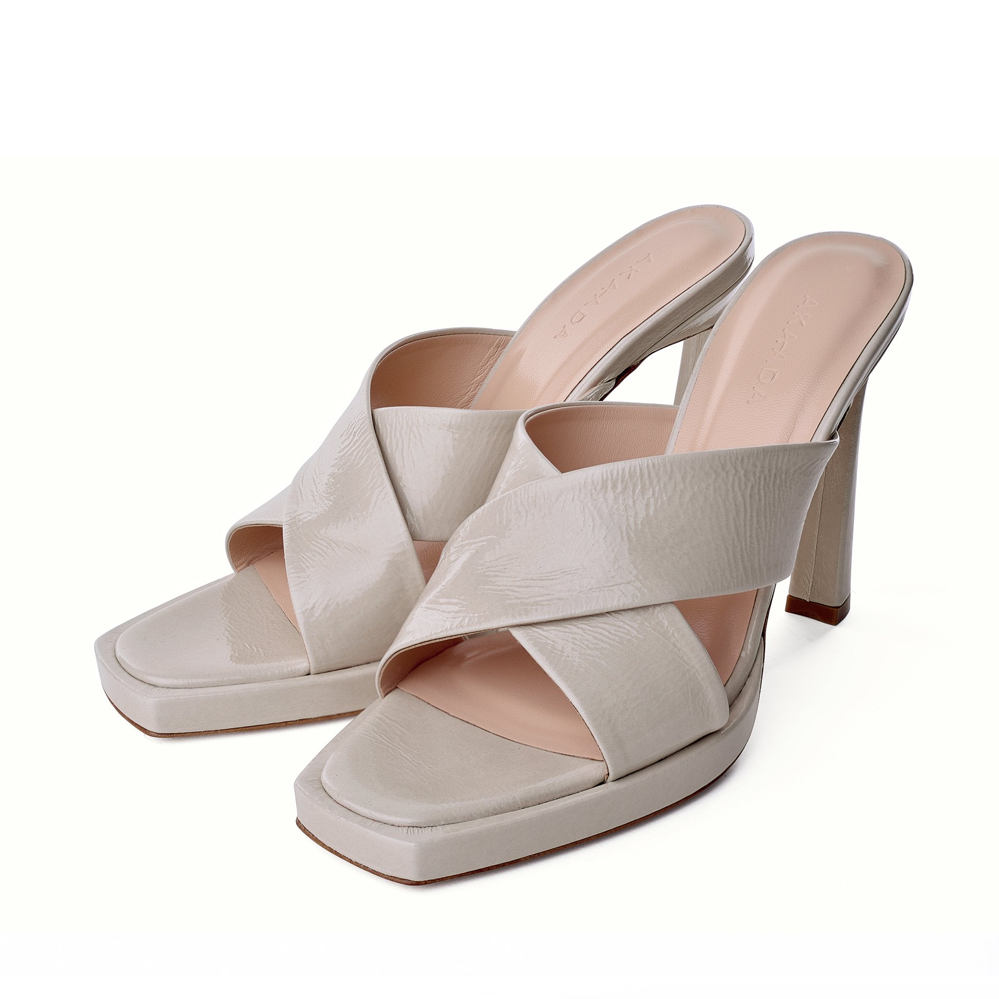 Kaori Plateau Cream Naplak Mules 20079-01-01 - 6