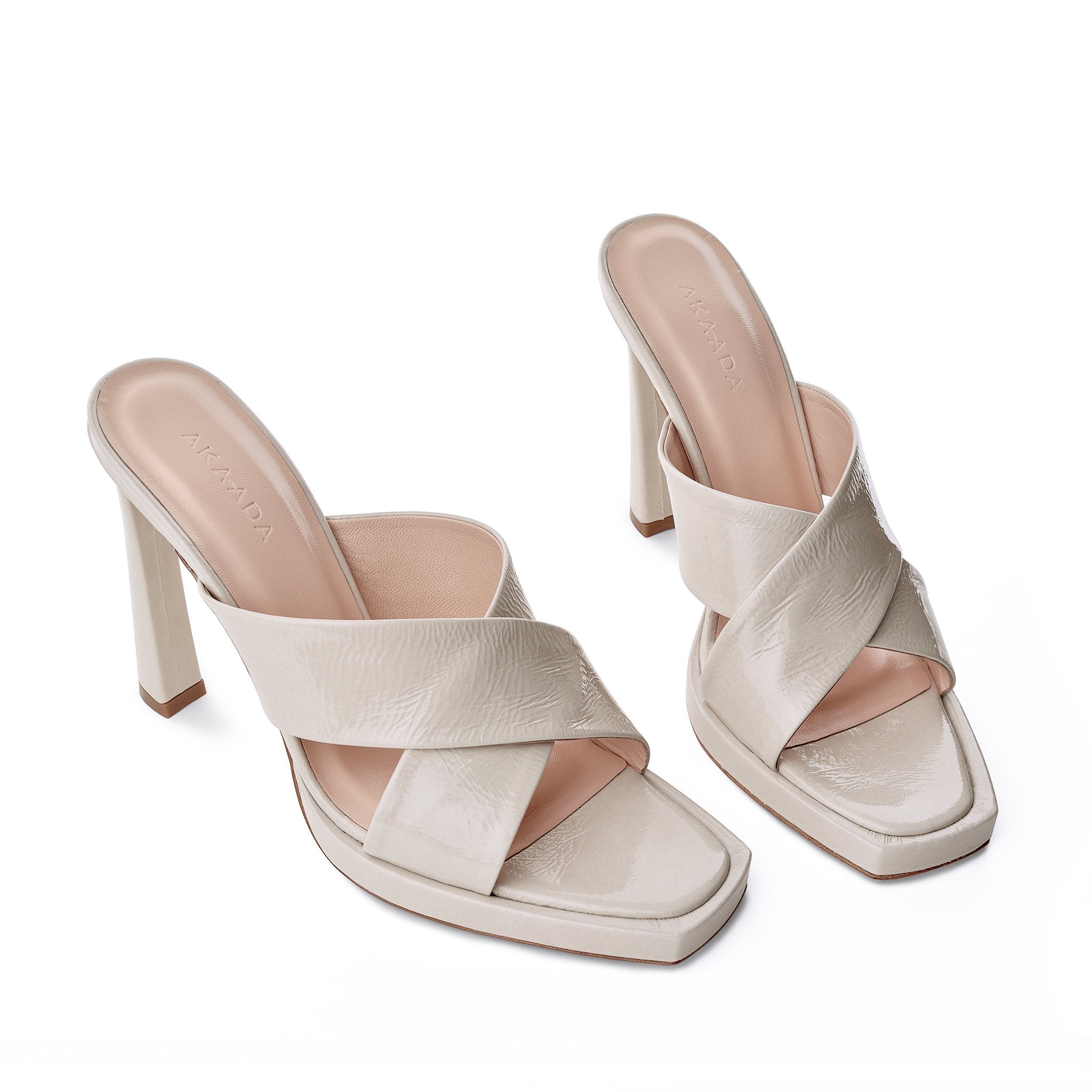 Kaori Plateau Cream Naplak Mules 20079-01-01 - 3