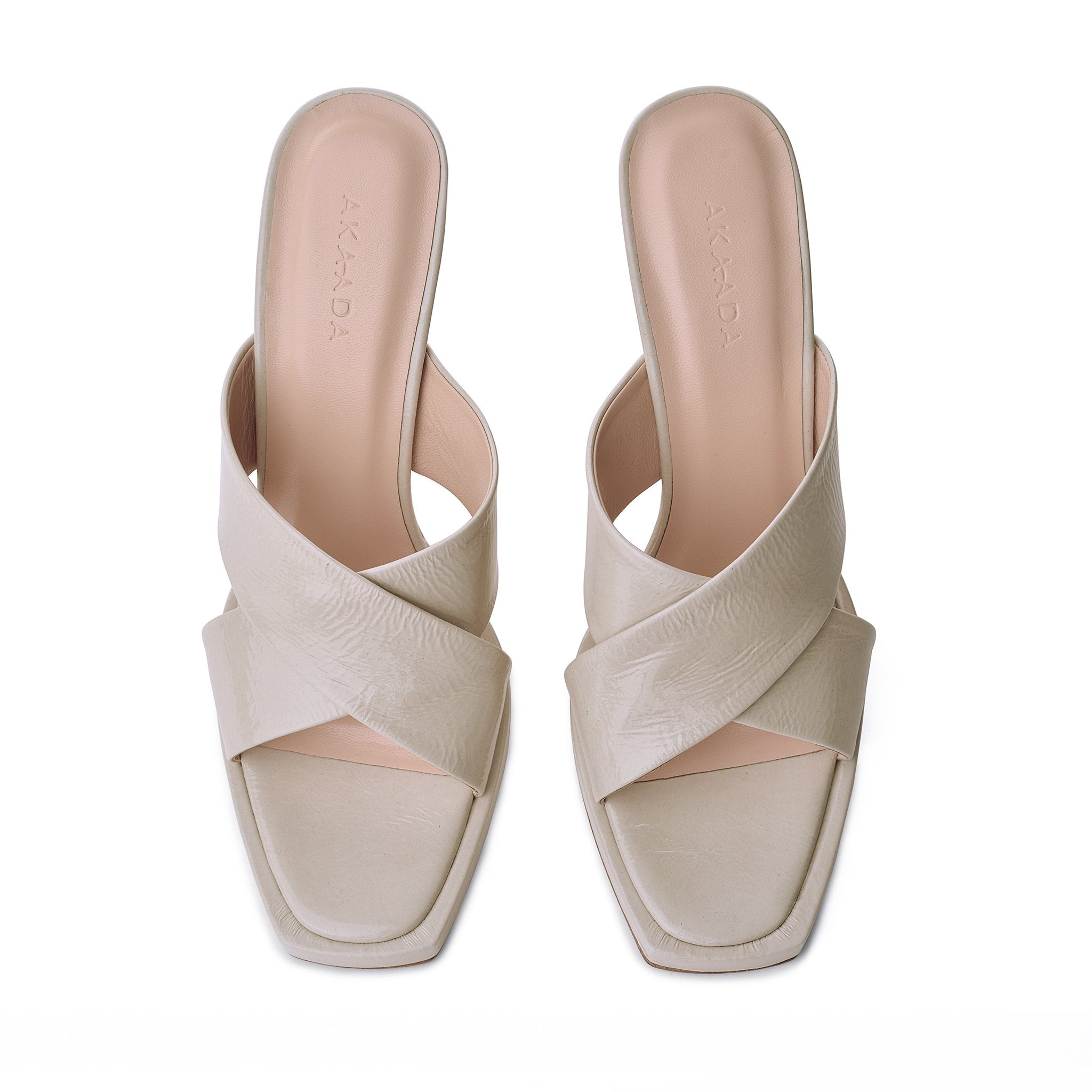 Kaori Plateau Cream Naplak Mules 20079-01-01 - 5