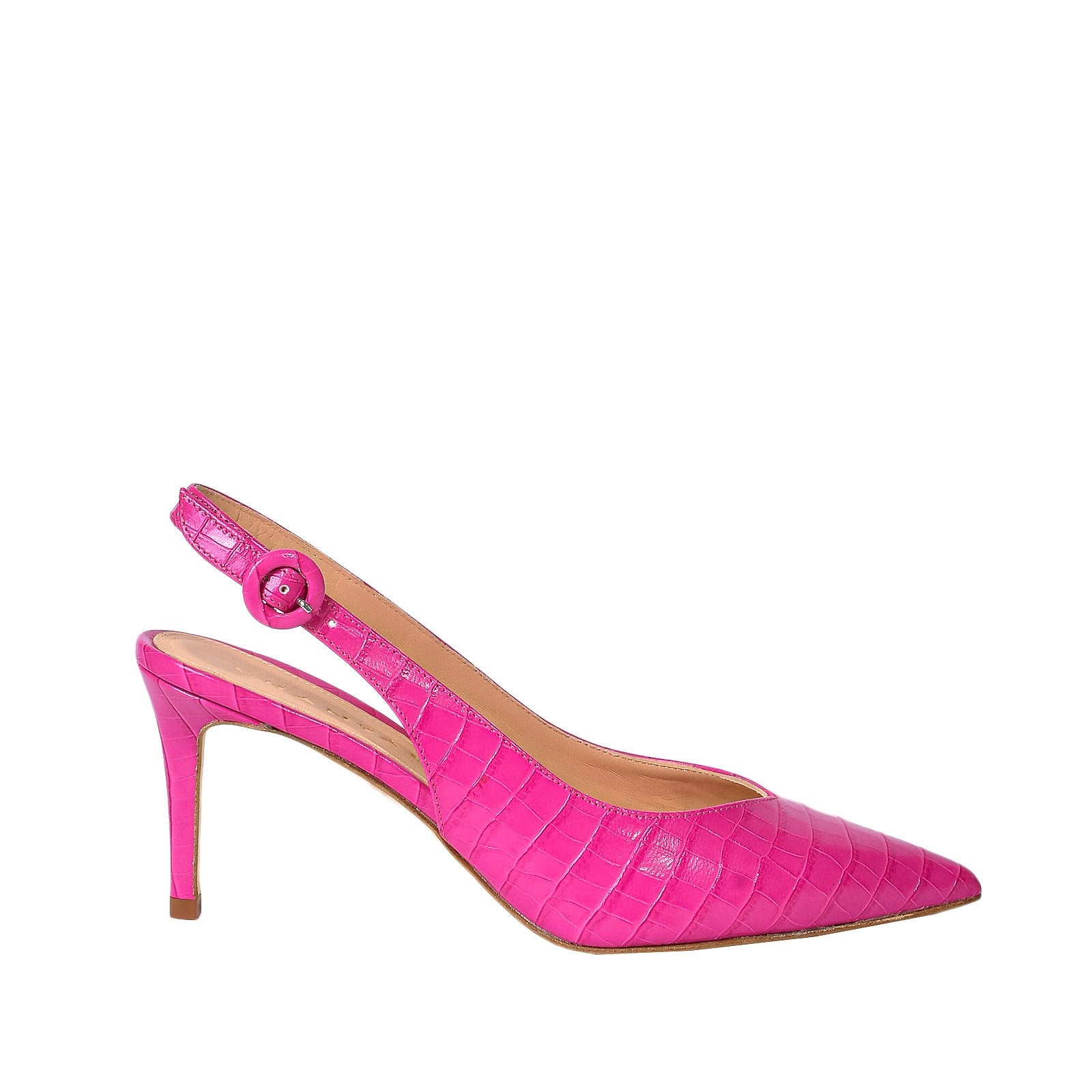 Cocco Fuchsia Sling Back Pumps Heels 1039/Fuchsia - 1