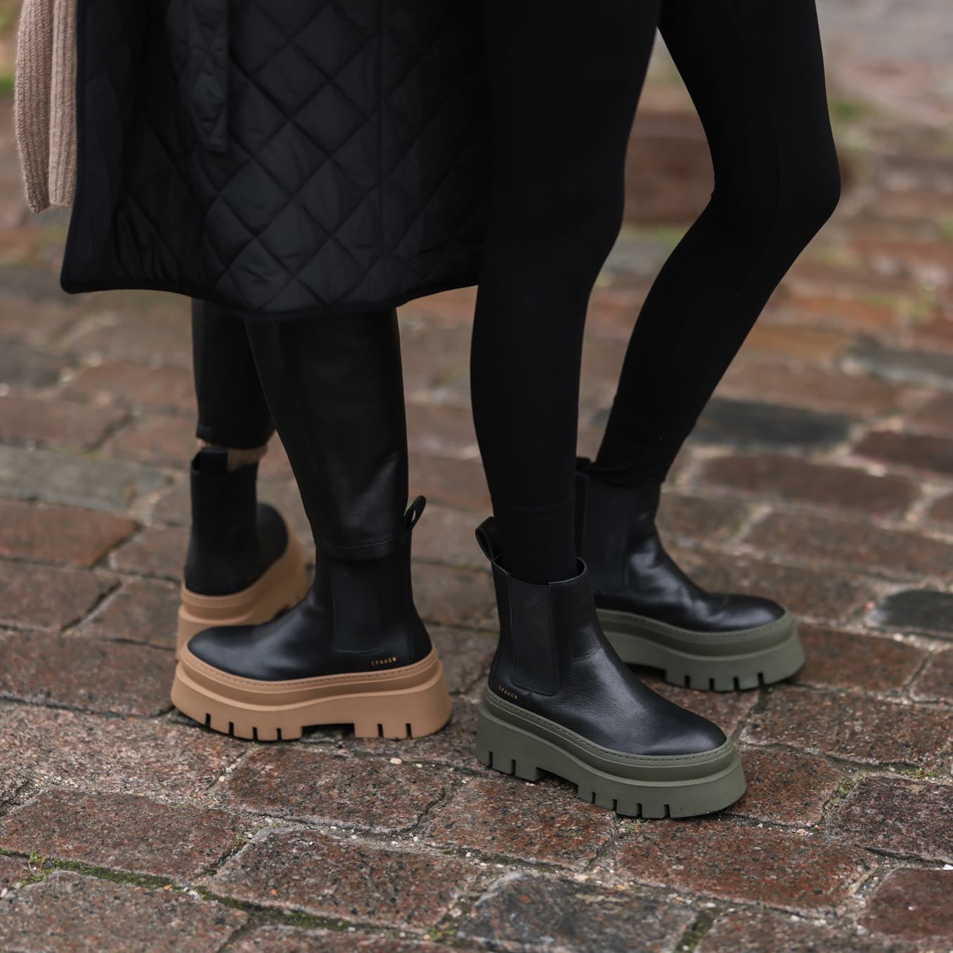 Vitello Black Green Chelsea Boots CPH686_GREEN -10