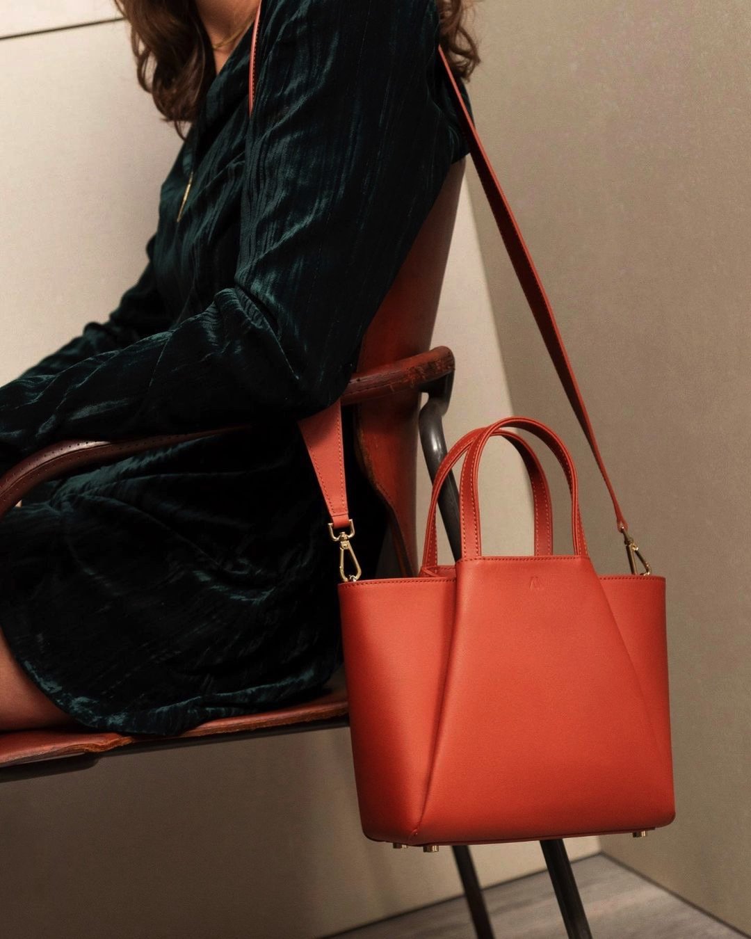 Mini Pyramid Terracotta Bag Bags