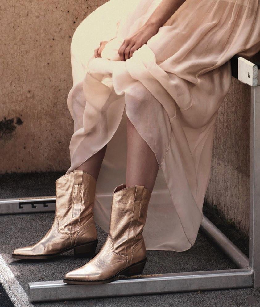 Tracy Gold Boots - 4