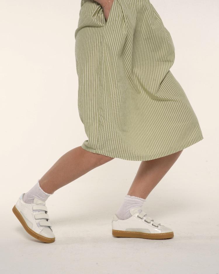 White Polish Chunky Sneakers - 3