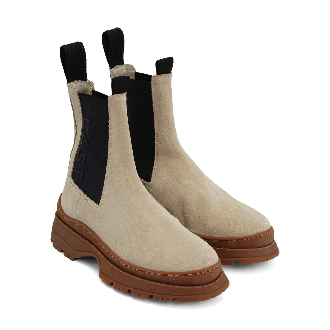 Powder Chelsea Suede Beige Boots LAST1104 - 4
