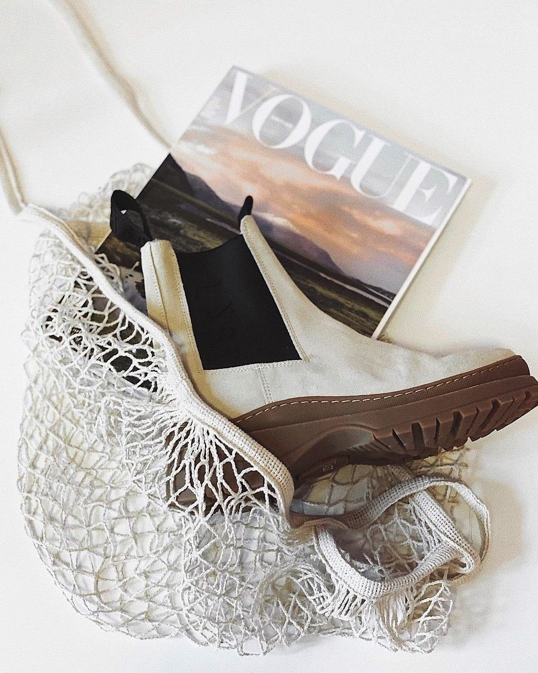 Powder Chelsea Suede Beige Boots LAST1104 - 10