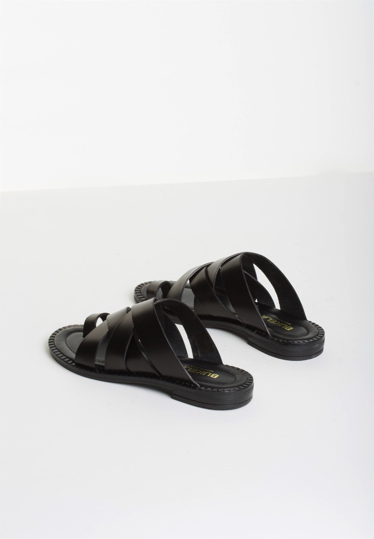 Hannah-Black Gladiator Sandals - 6