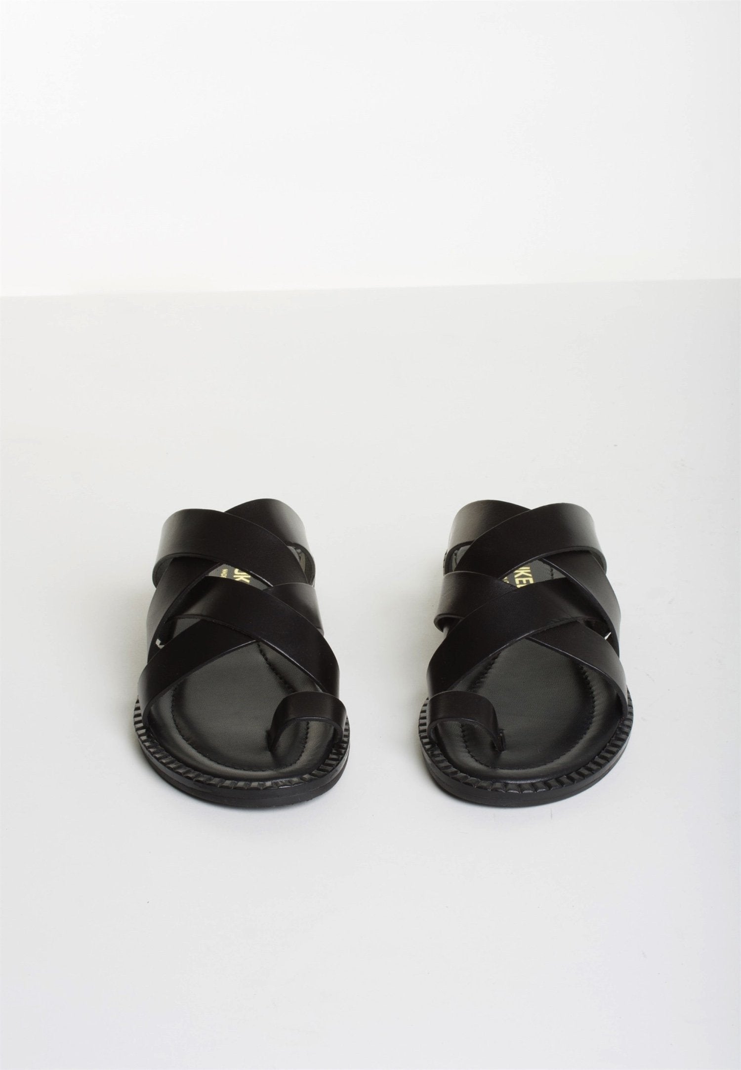 Hannah-Black Gladiator Sandals - 5