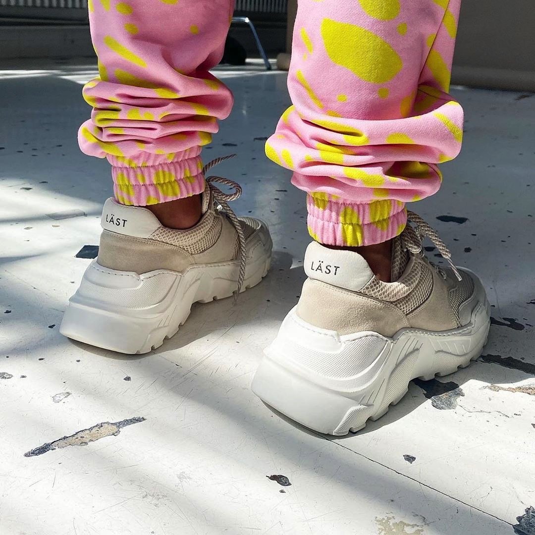 Sprint Mesh Beige Chunky Sneakers - 2