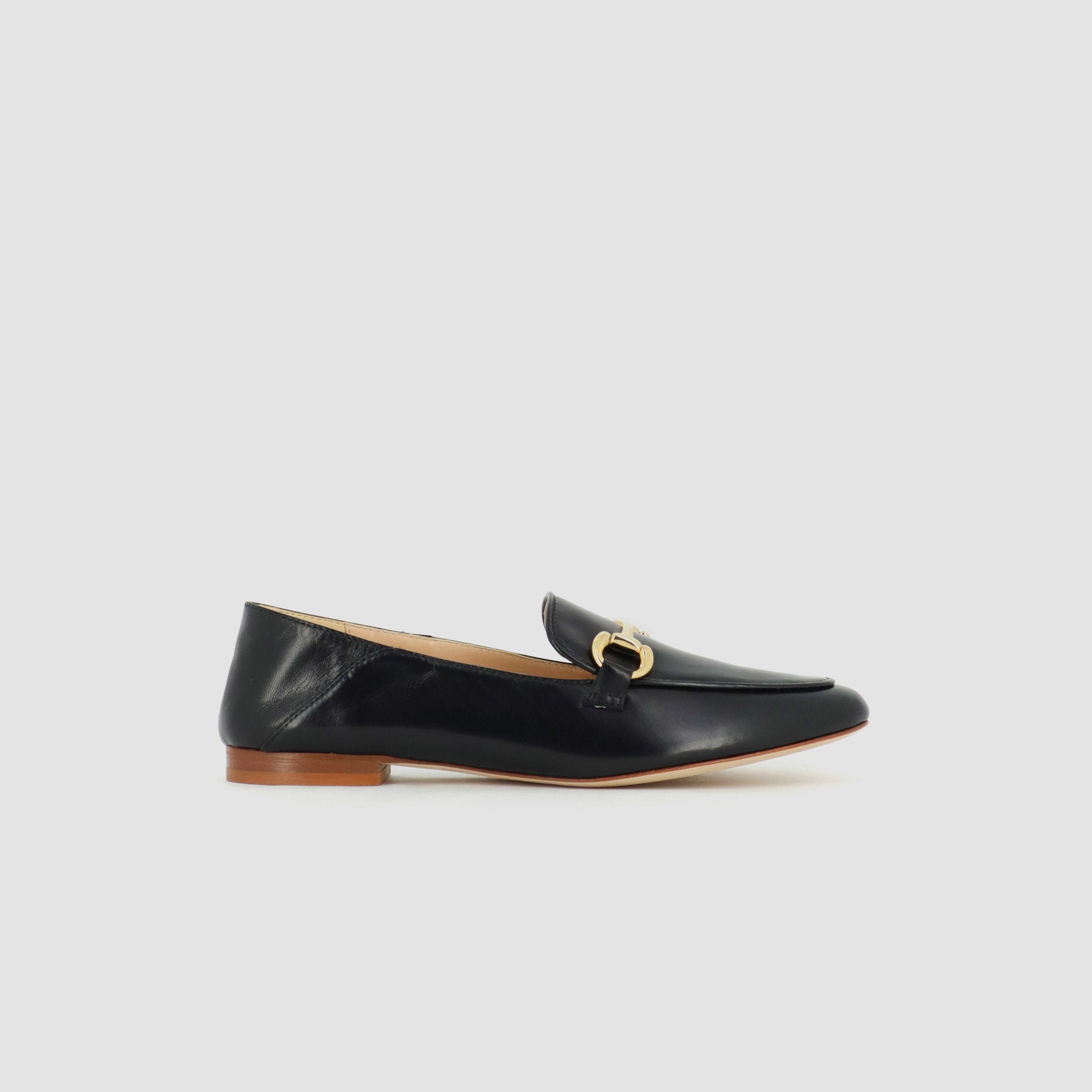 Isidora Black Nappa Loafers S-5383BLACK - 5