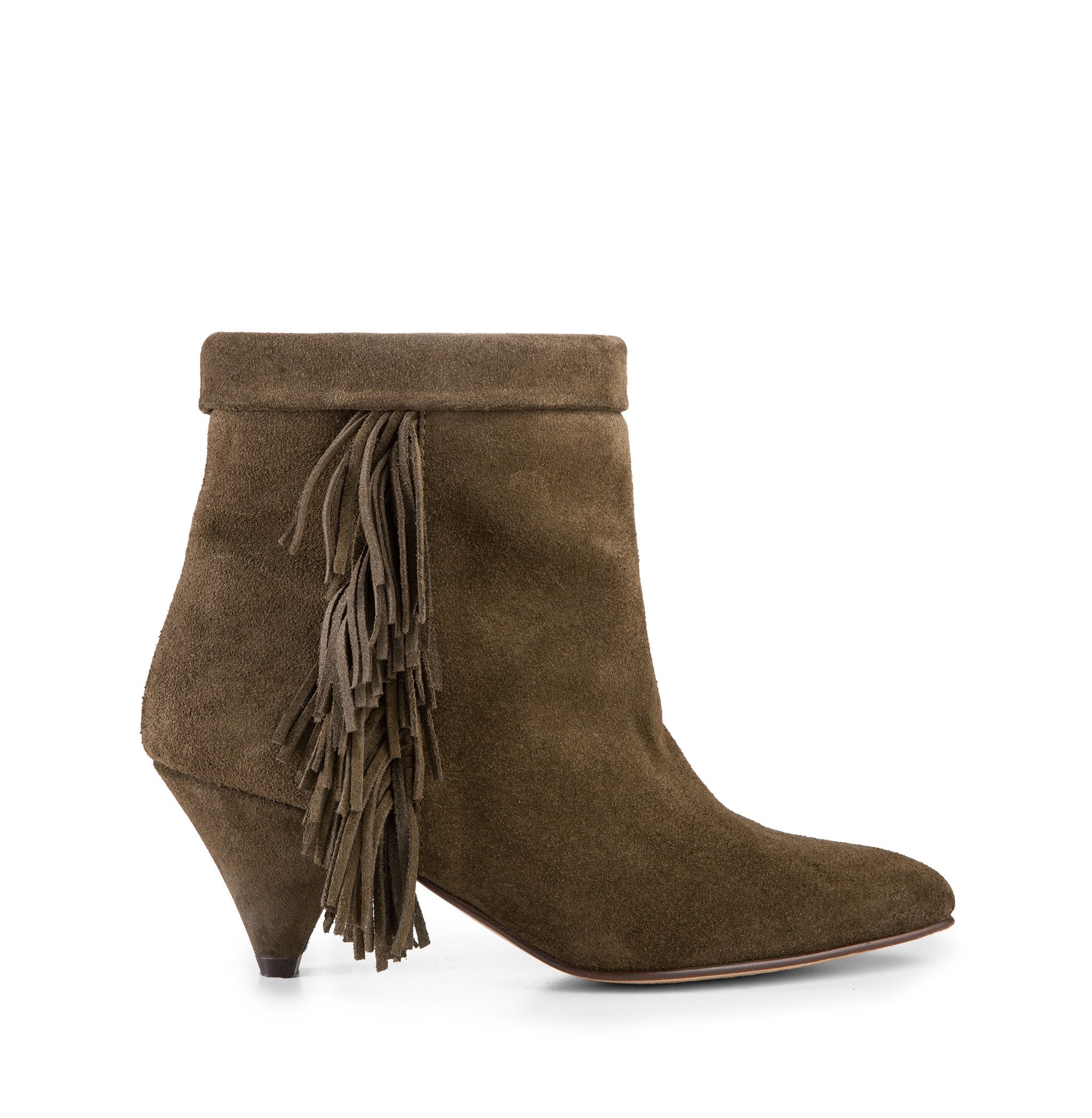 Mimi Suede Boots 03-020-011-Khaki - 1