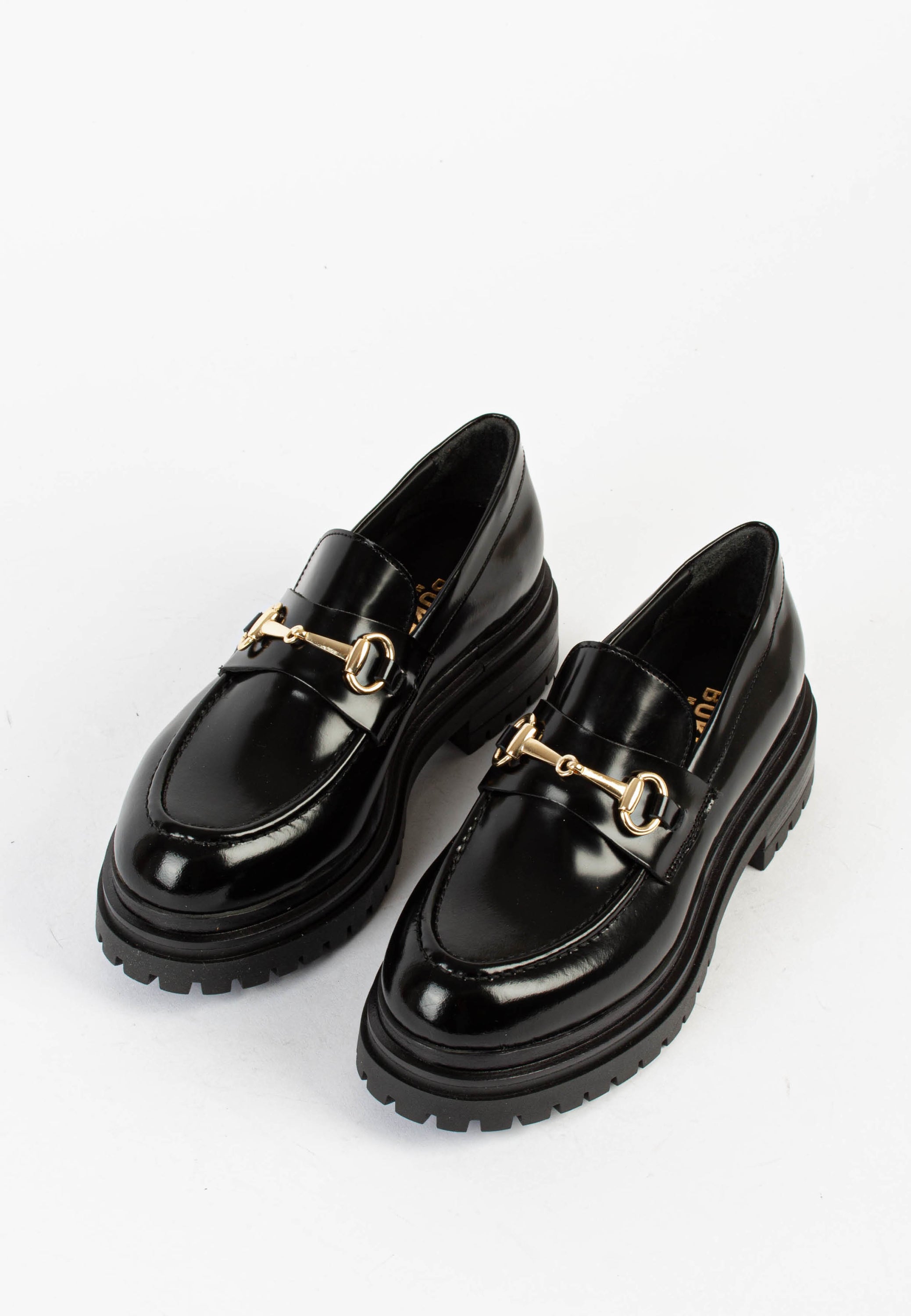 Lala Black Polido Chunky Loafers LALA-BLK - 3a
