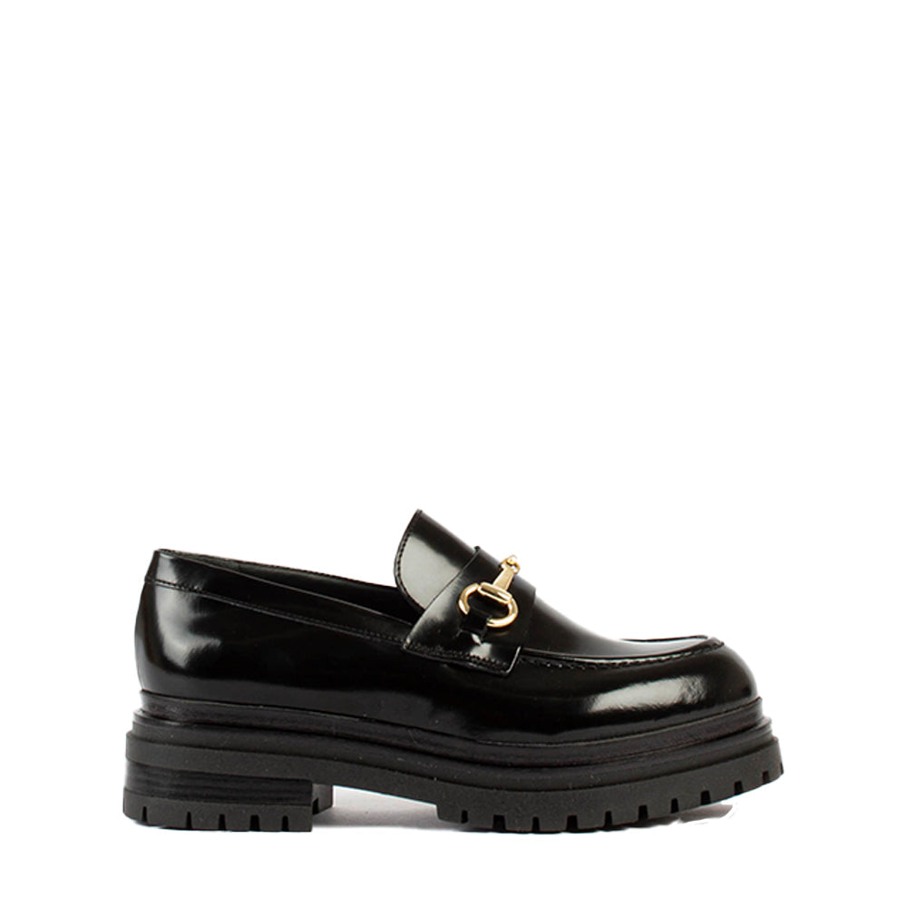 Lala Black Polido Chunky Loafers LALA-BLK - 1