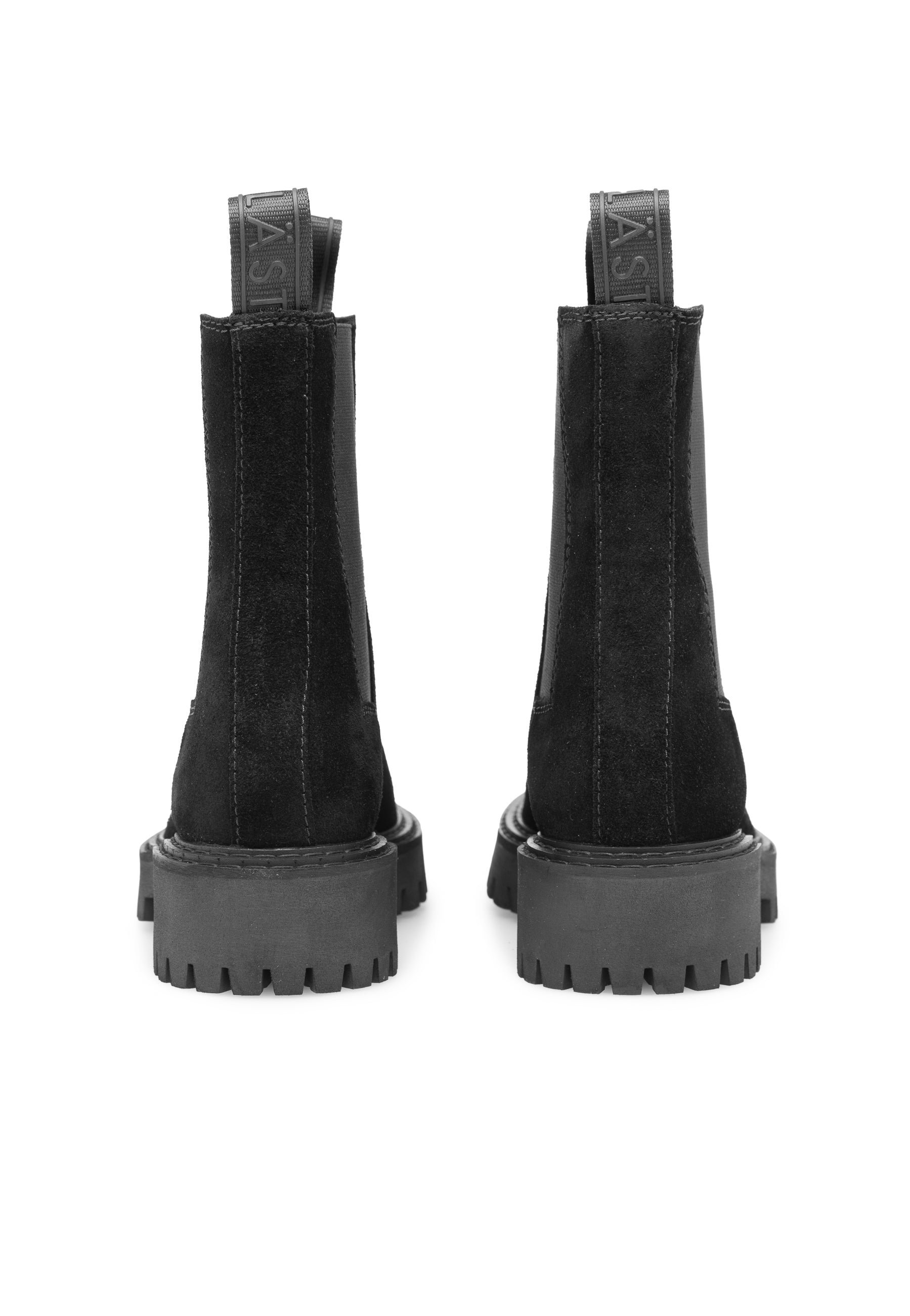 Daze Black Suede Chelsea Boots LAST1286 -4