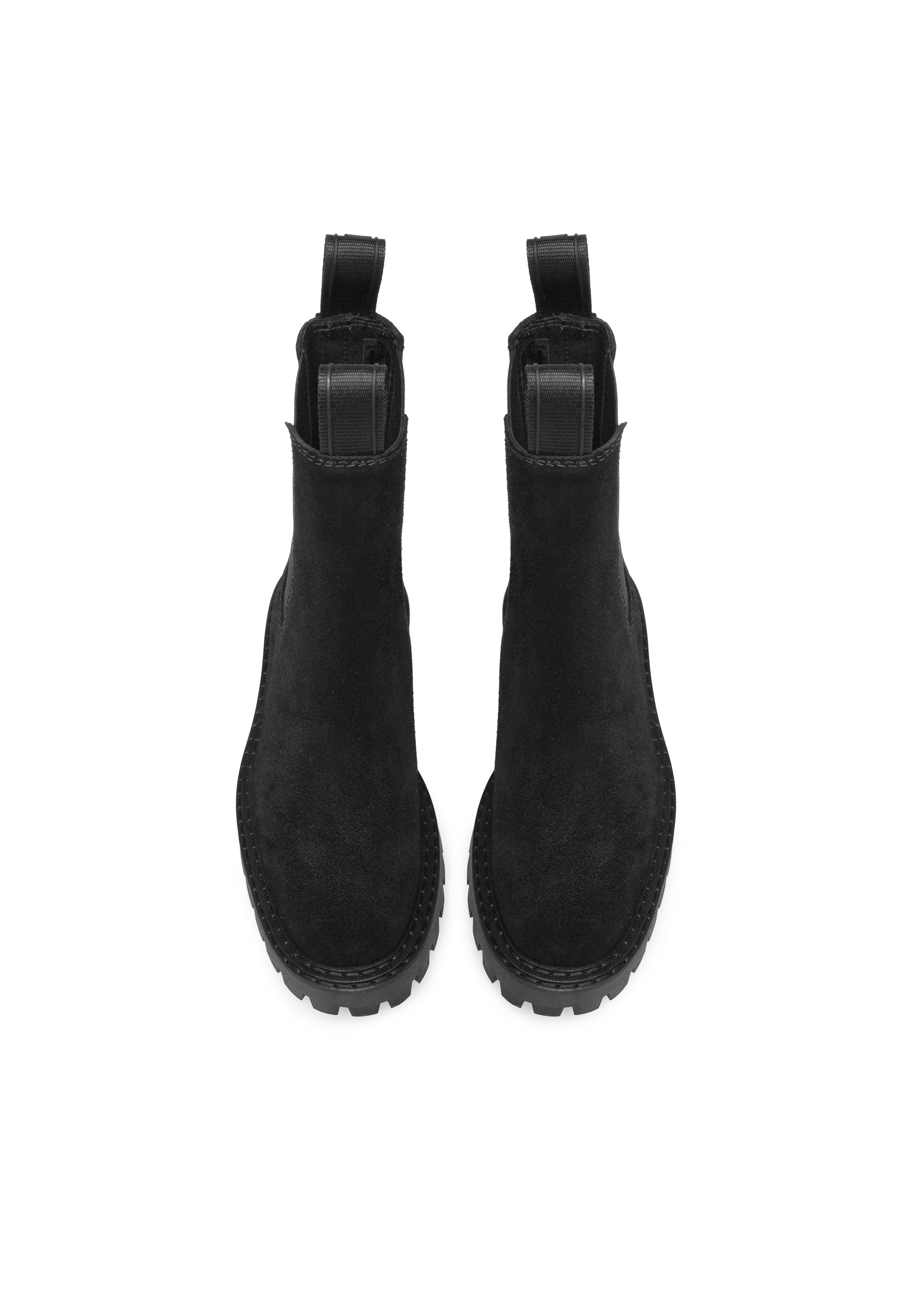 Daze Black Suede Chelsea Boots LAST1286 -5