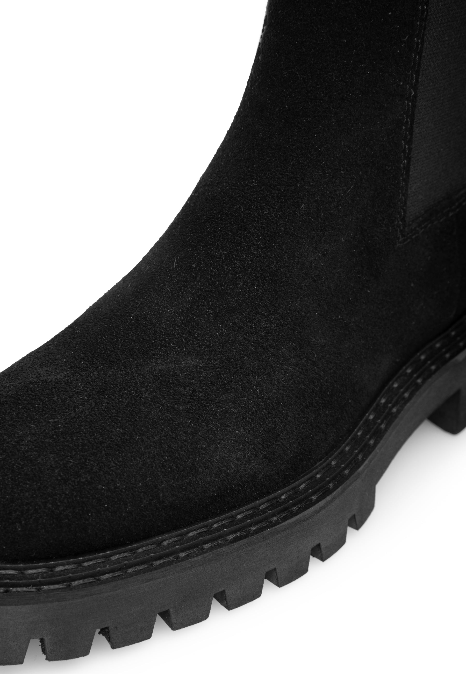 Daze Black Suede Chelsea Boots LAST1286 -6