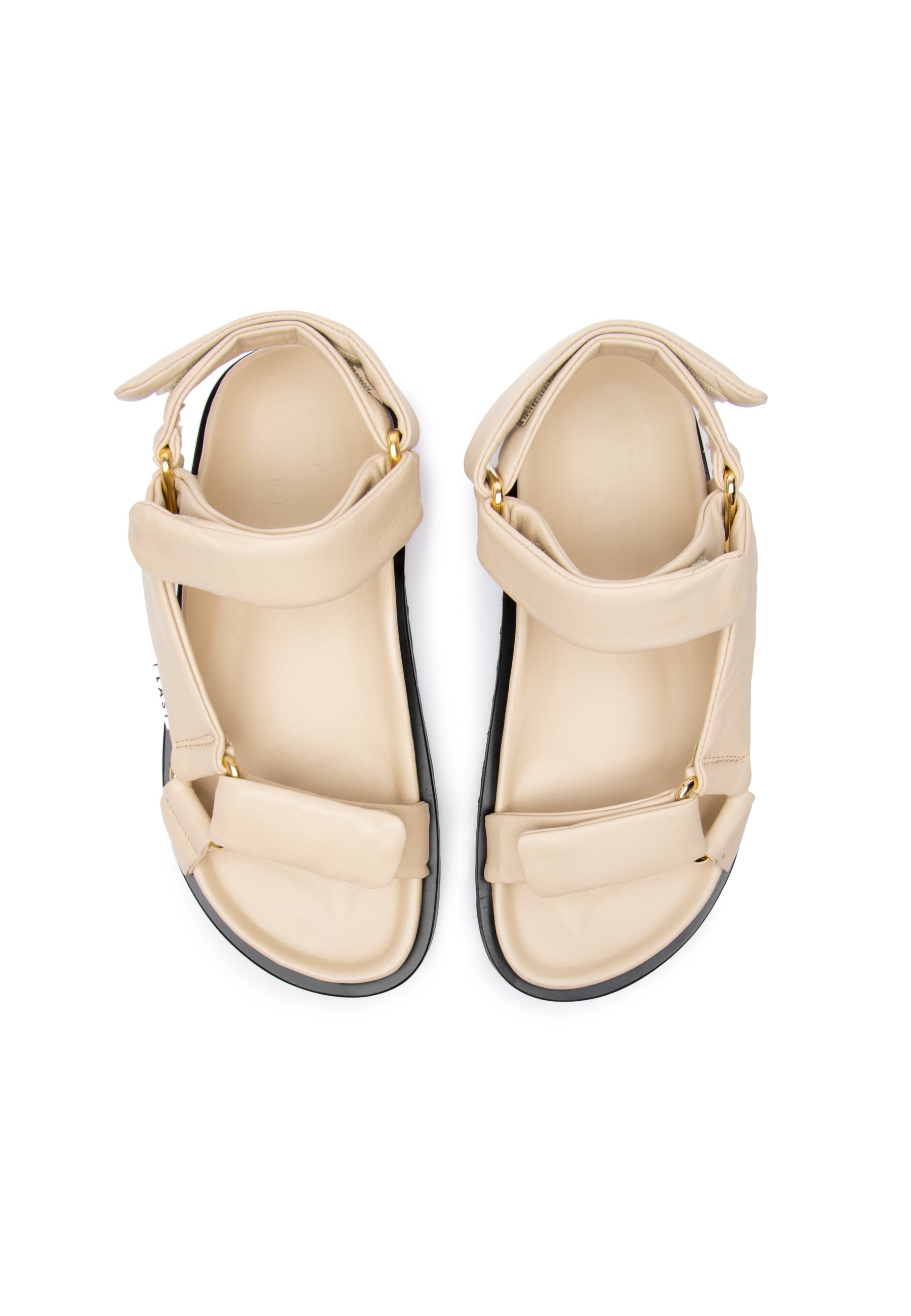 Flora Beige Leather Sandals LAST1540 - 4